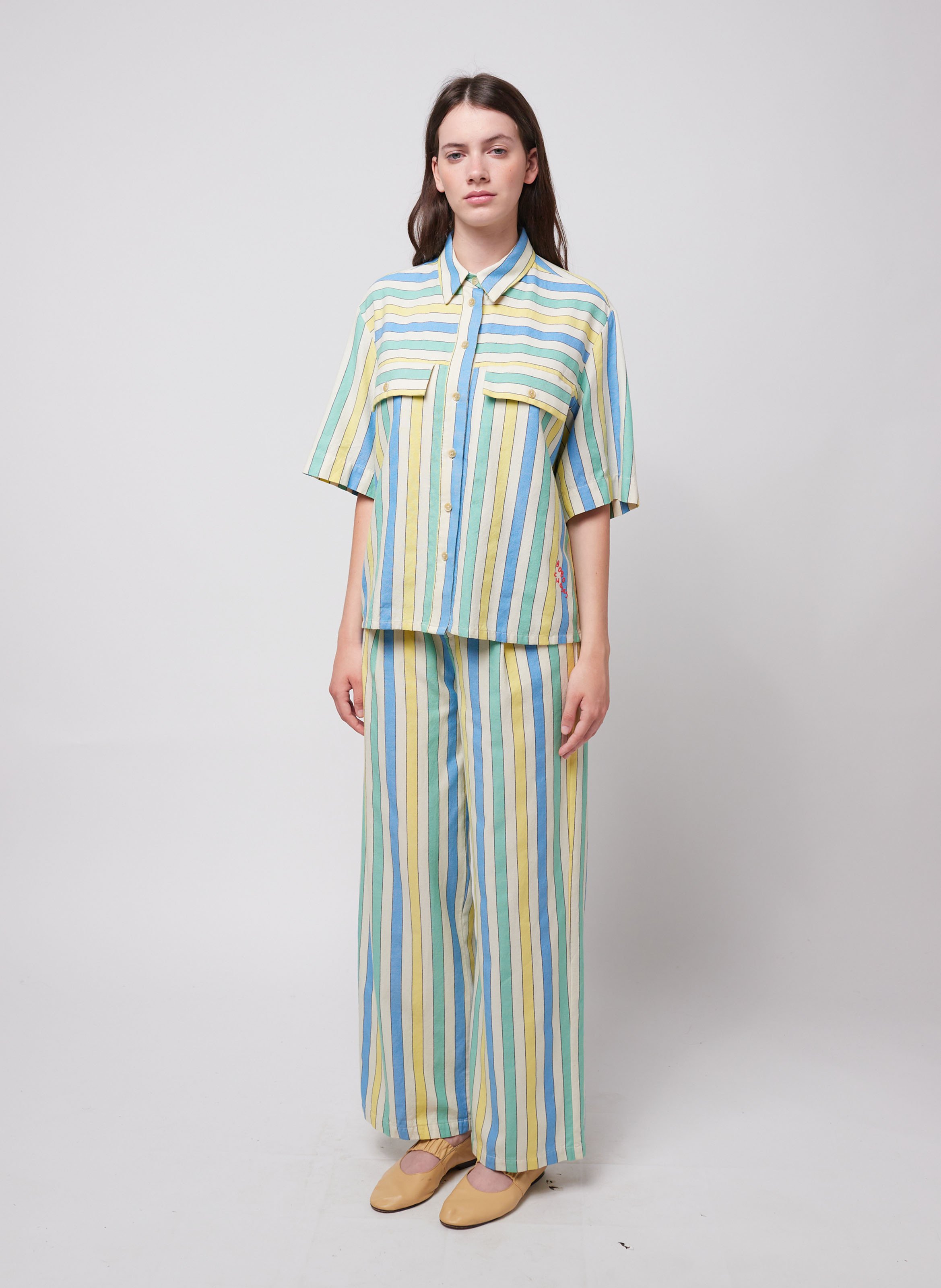 Katoenen straight fit pantalon BOBO CHOSES Veelkleurig