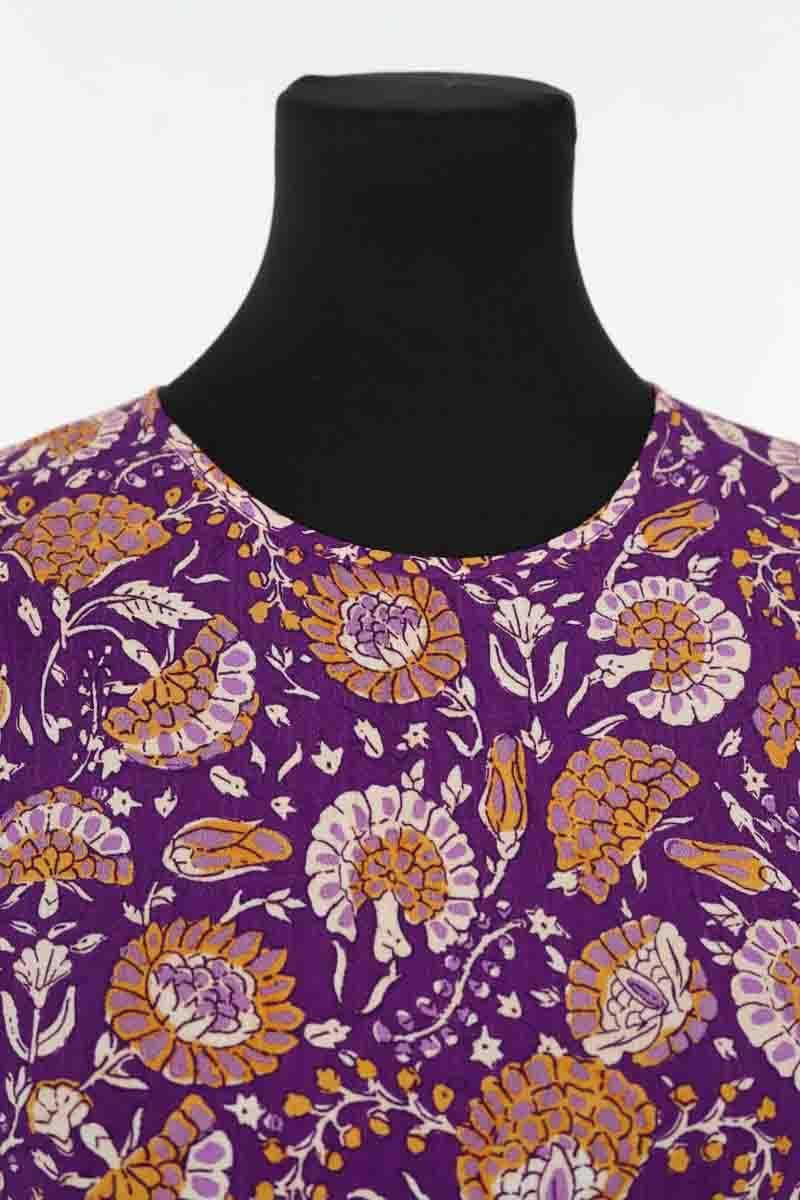 Azawood sleeveless top ANTIK BATIK - Seconde Main Purple