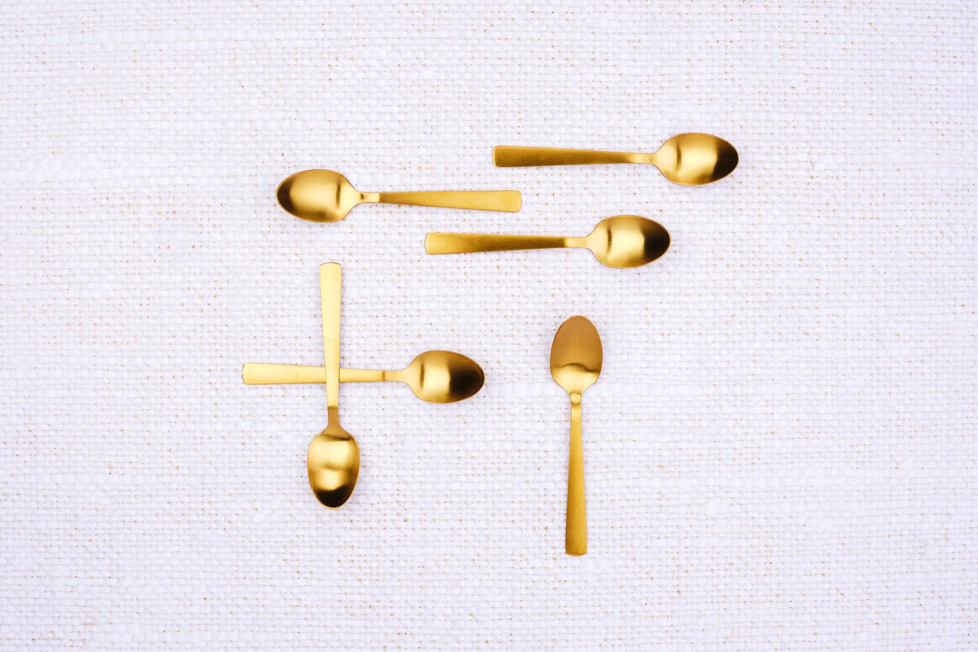 Set of 6 Telmo teaspoons - silver BJORN Golden