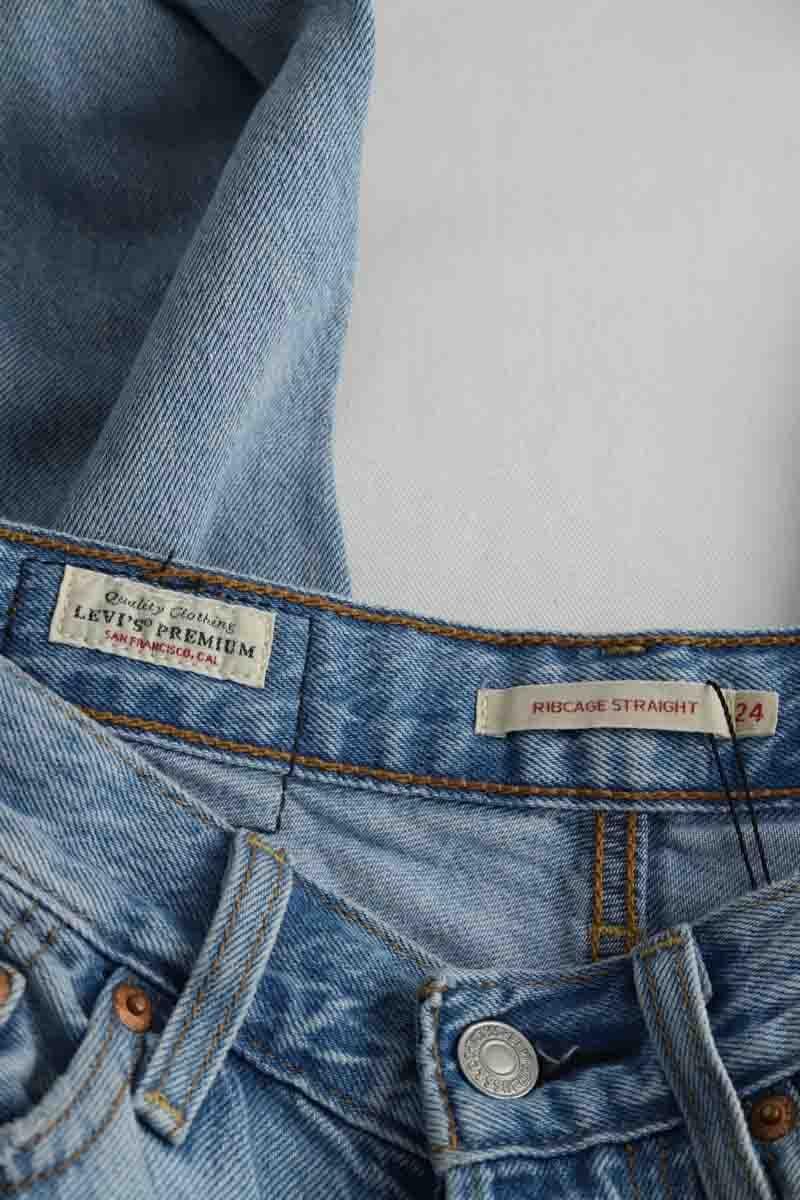 Cotton straight jeans LEVI'S - Seconde main Blue
