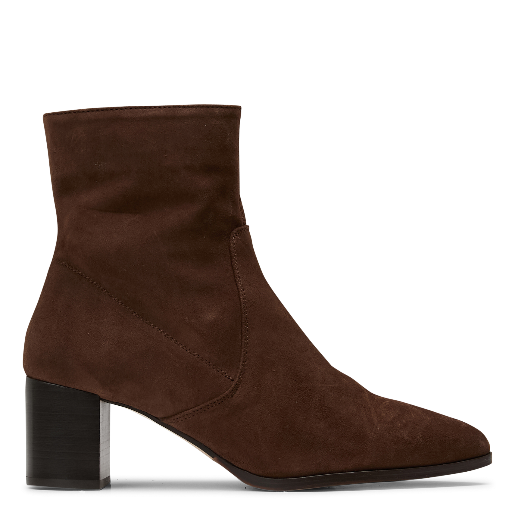 Bottines à talons en cuir RIVECOUR Marron