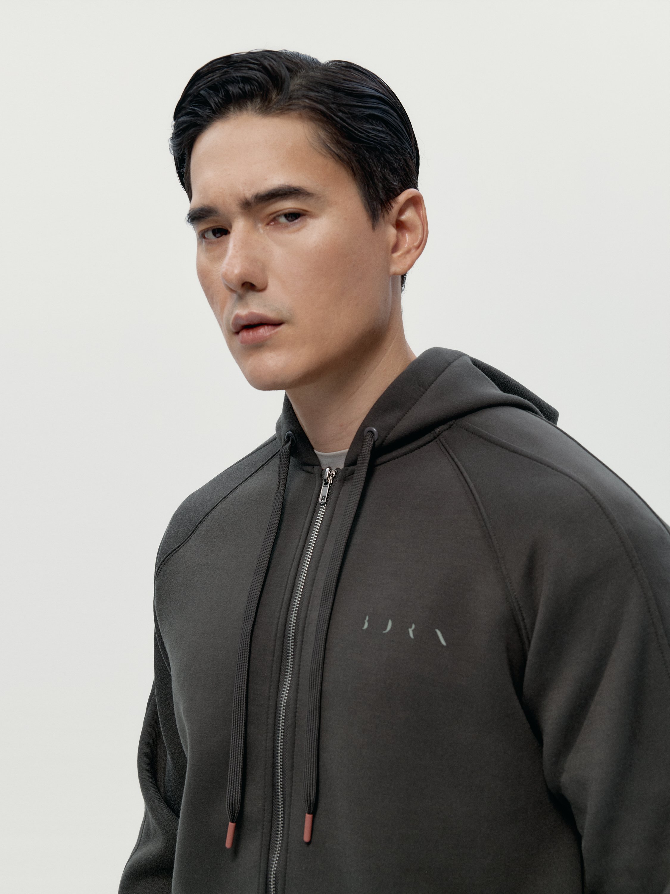 Comfortable sports hoodie with hood BORN LIVING YOGA Brown