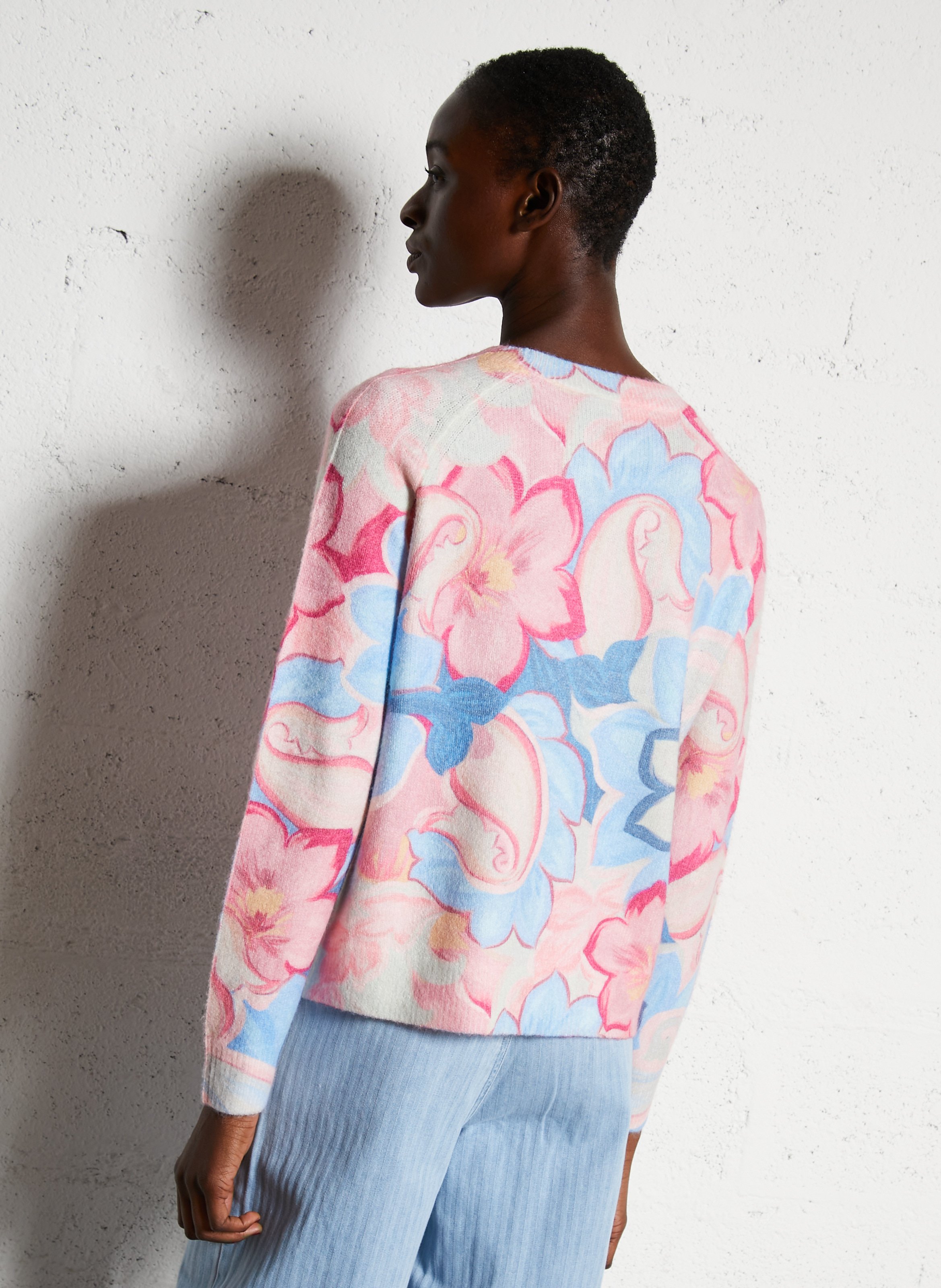 Straight-cut round-neck sweater LA PETITE ETOILE Pink