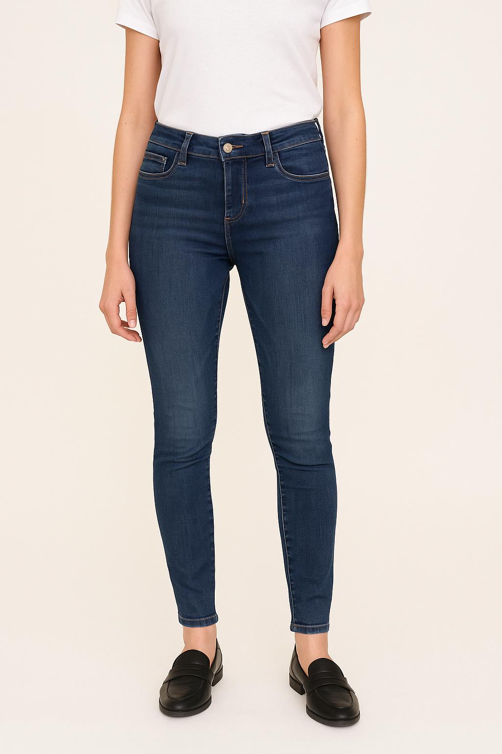 Cropped slim jeans with studs LEVI'S - Seconde main Blue