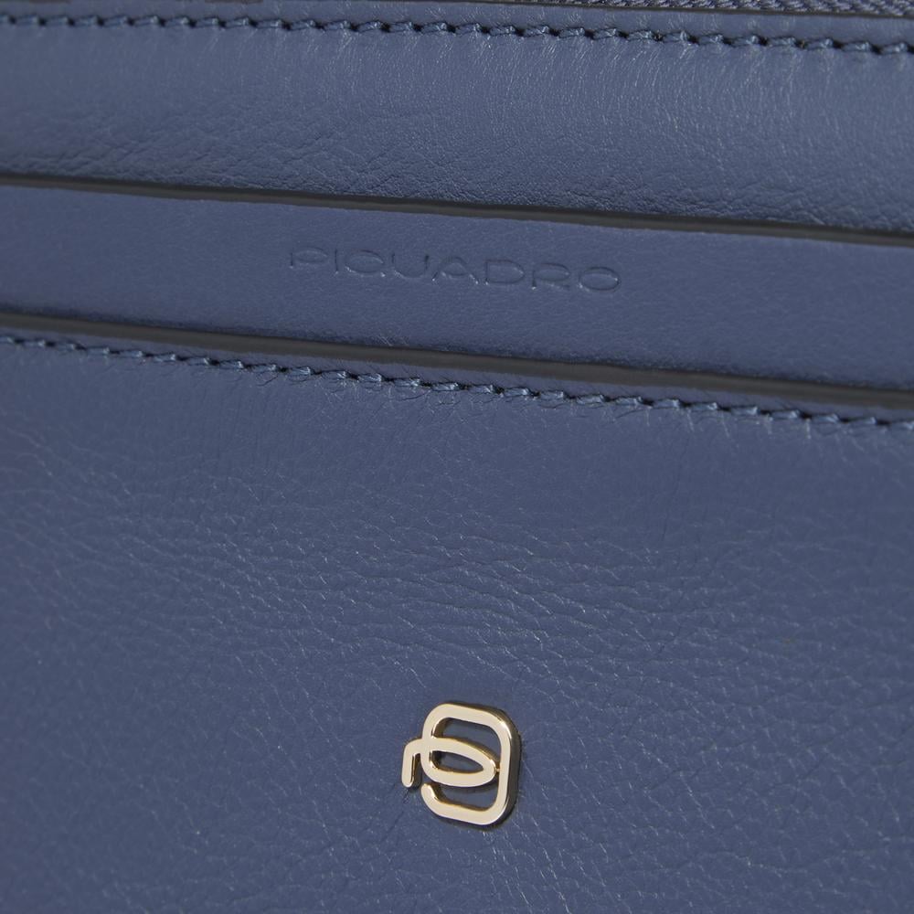 Women's leather clutch for iPad® PIQUADRO Blue