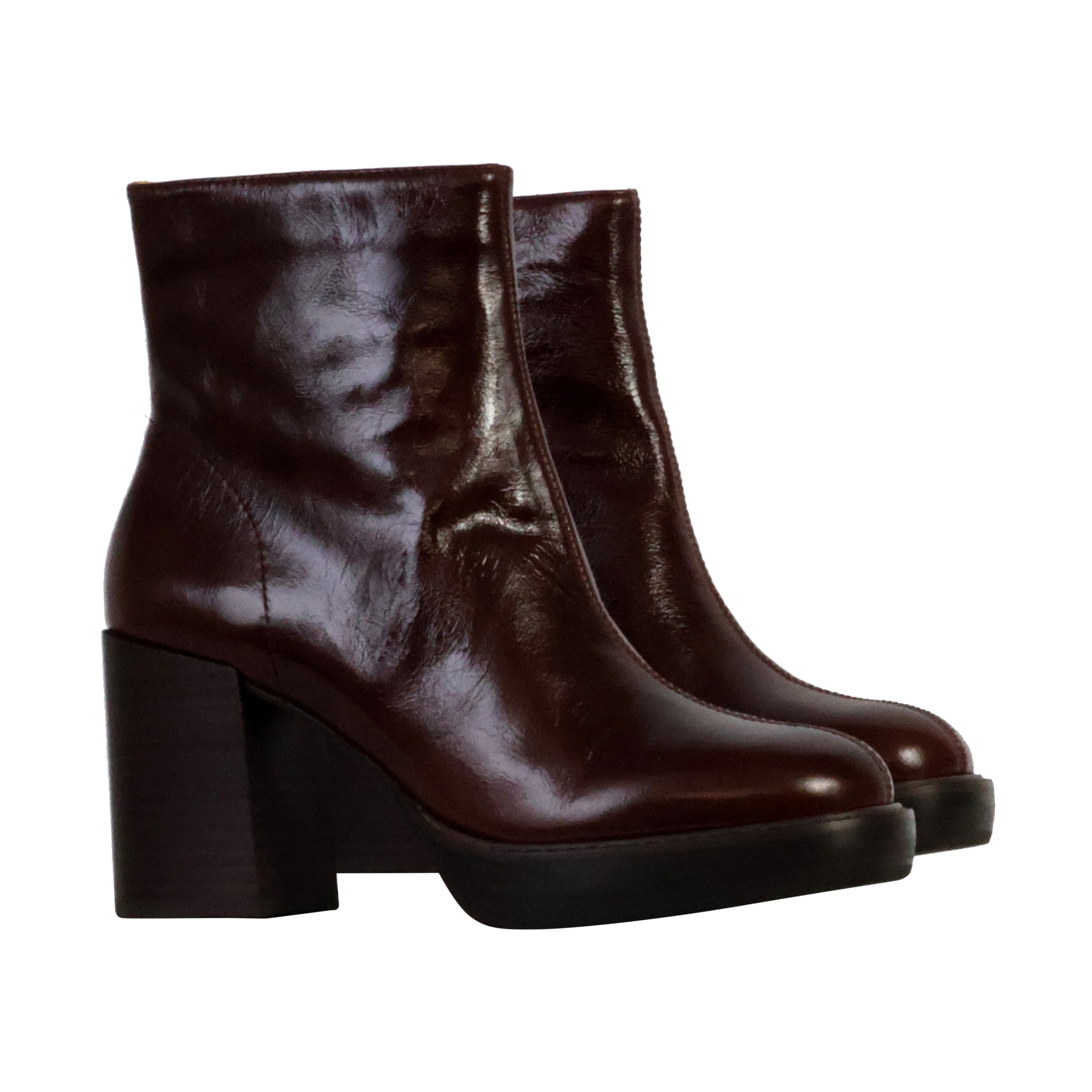 Clea leather ankle boots EMILIE KARSTON Brown