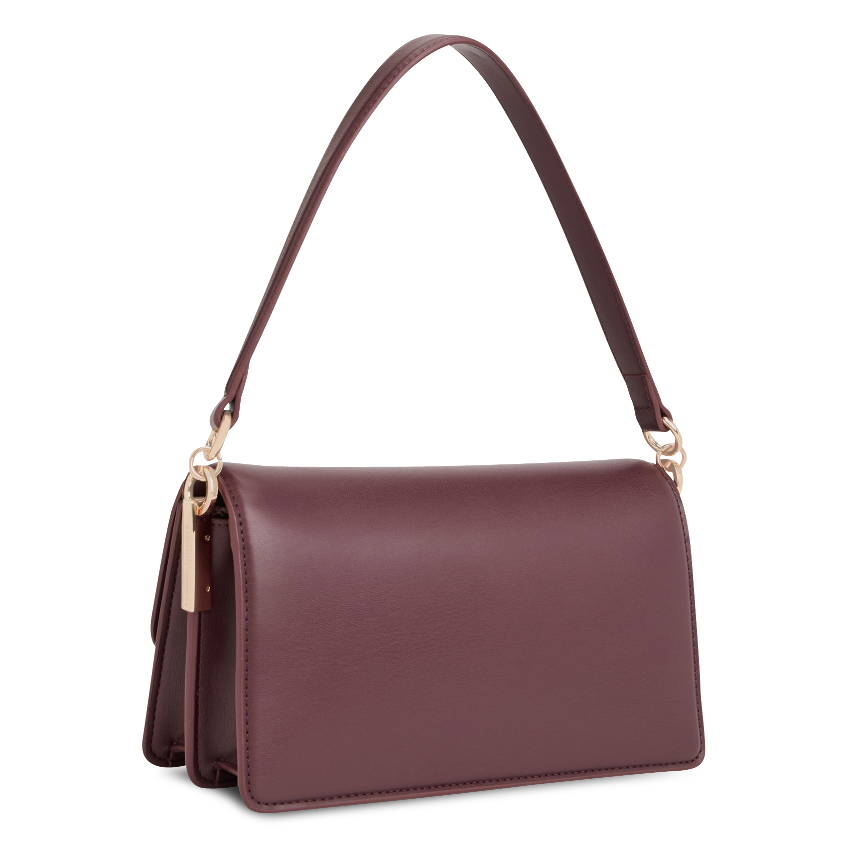 Sac porté épaule à rabat uni TOMMY HILFIGER Rouge