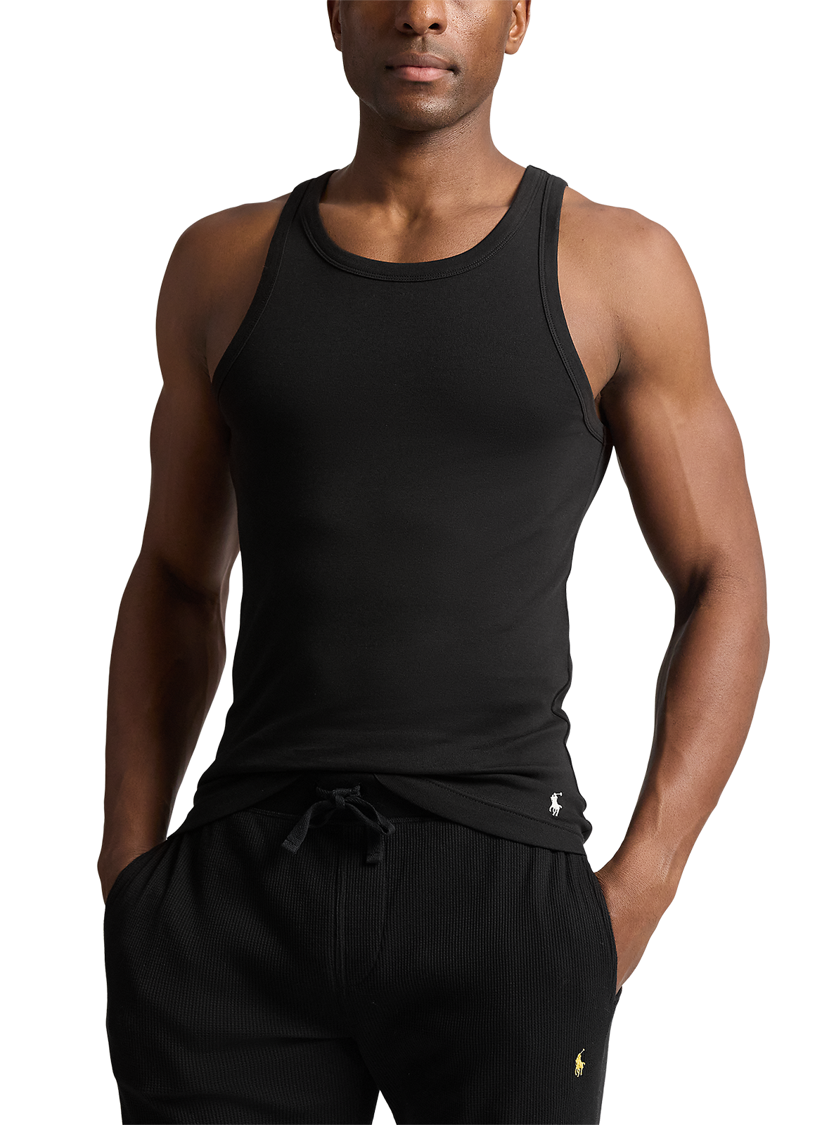 Pack 2 tank tops en coton POLO RALPH LAUREN Noir