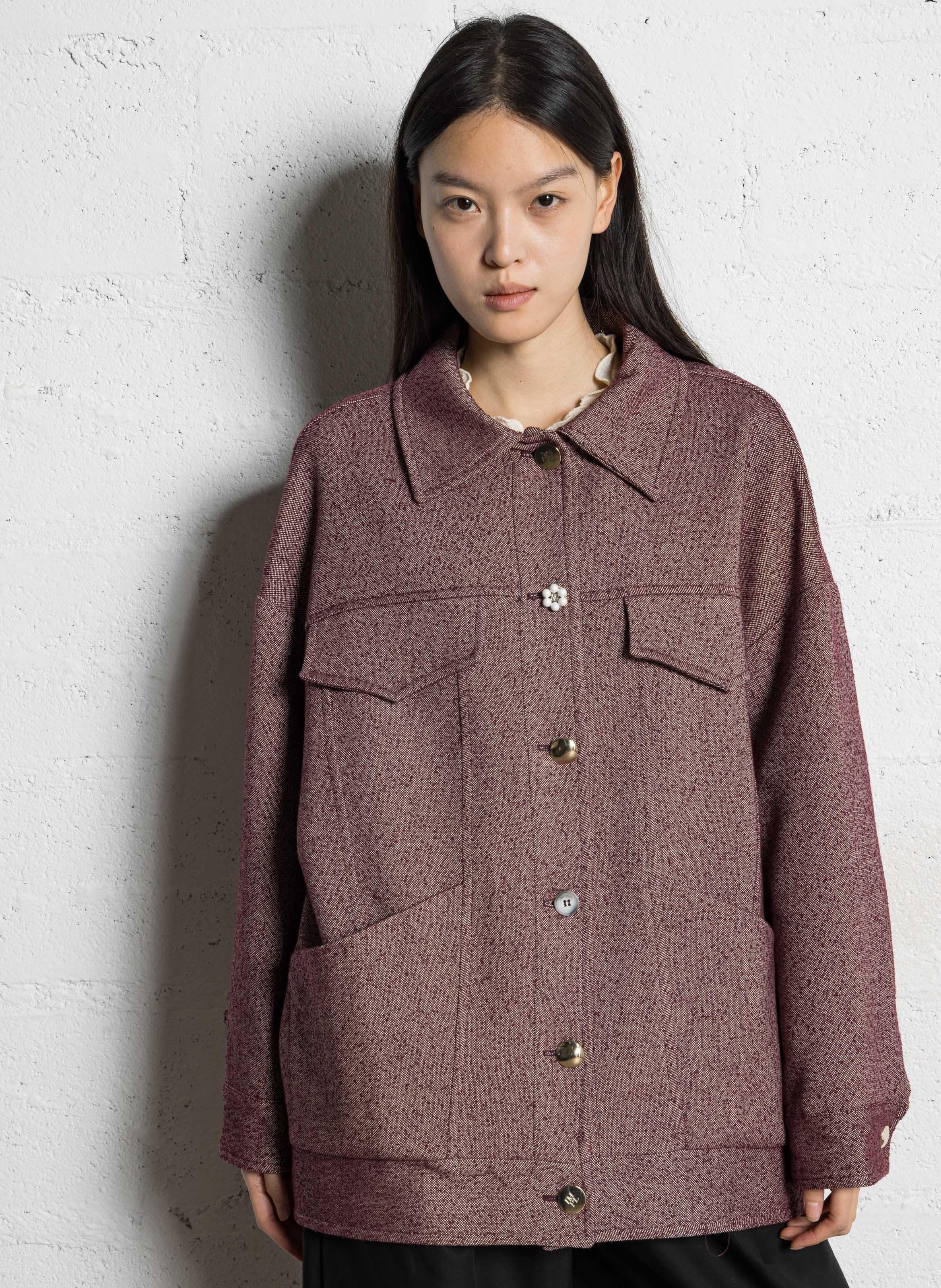 Ruime jas met sierknopen IMPERIAL