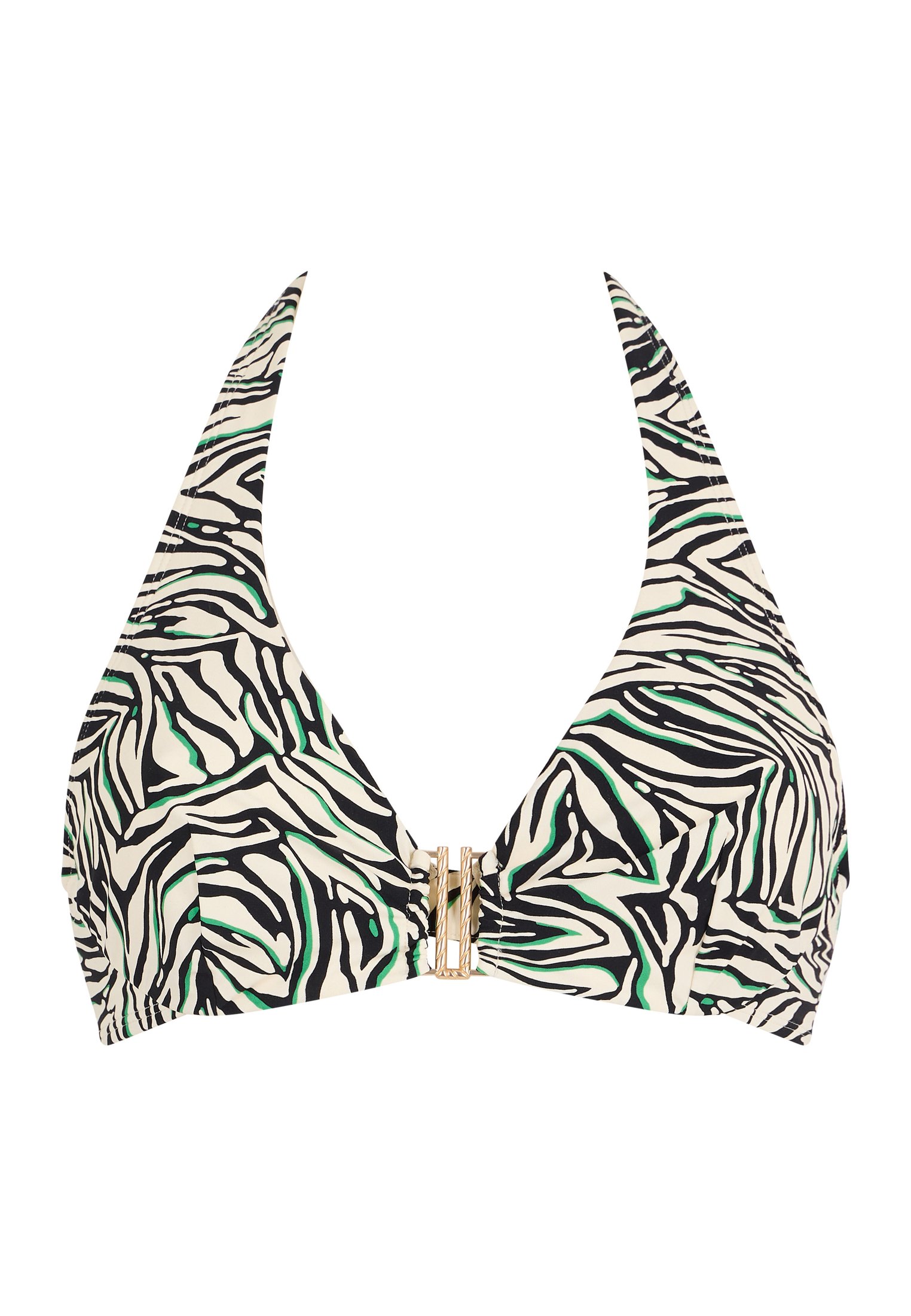 Underwired triangle bikini top Black