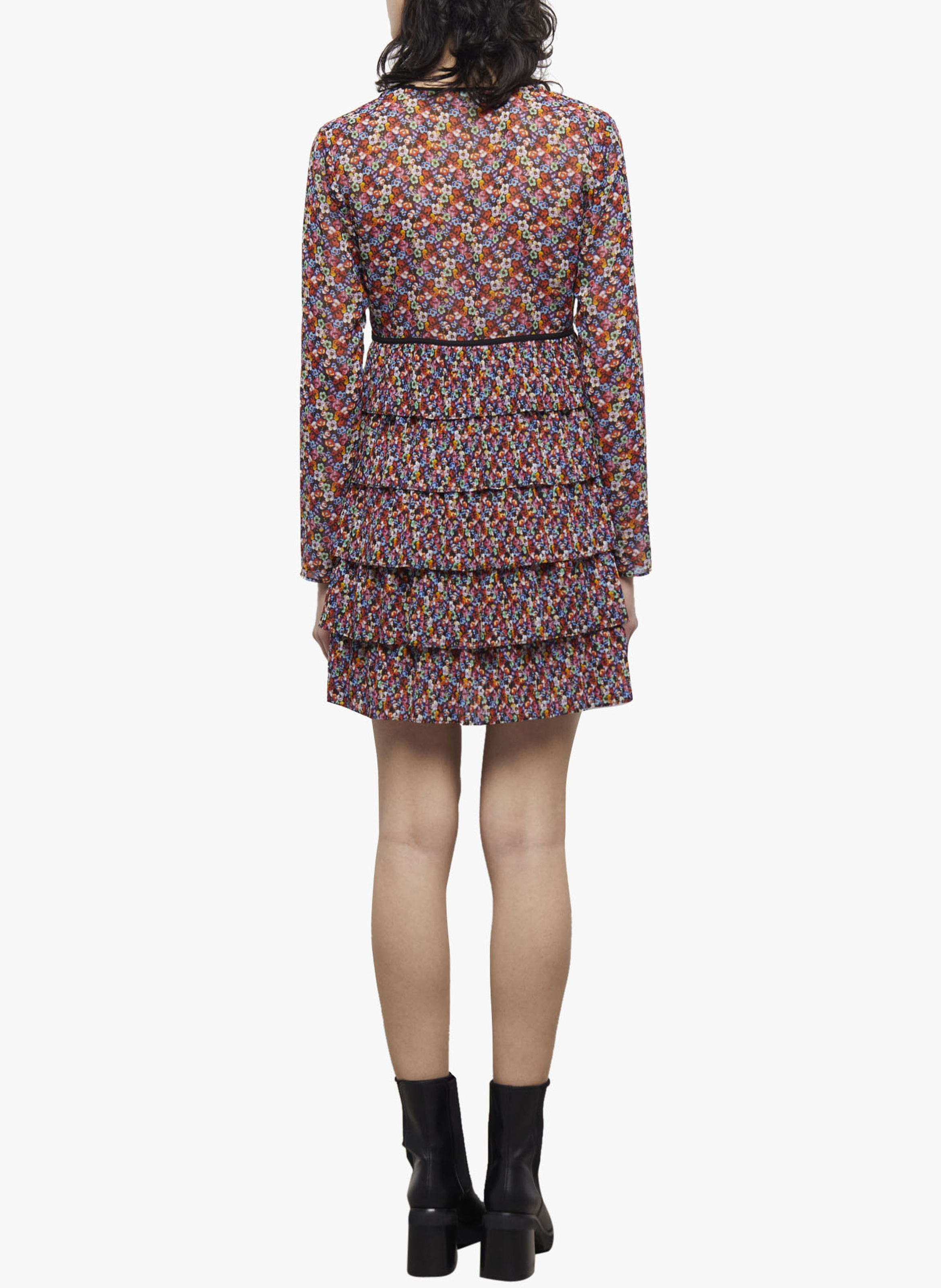 Korte jurk met volants en bloemenprint THE KOOPLES No Color