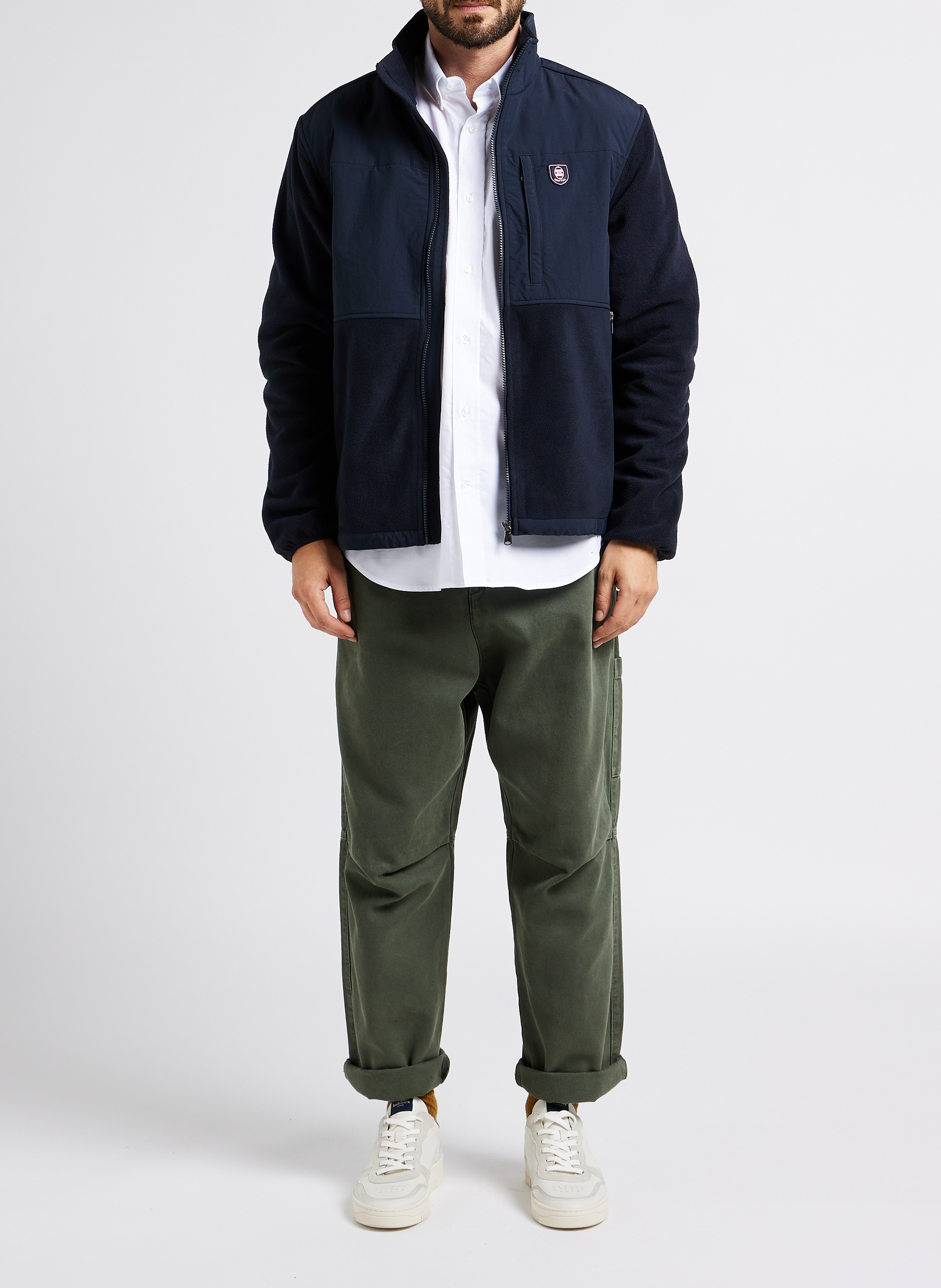 Straight-cut cotton shirt with classic collar EDEN PARK White