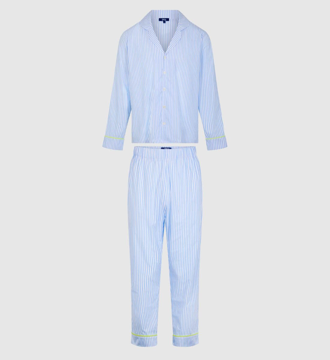 Pyjama chemise-pantalon en coton - honfleur GILI'S Blanc