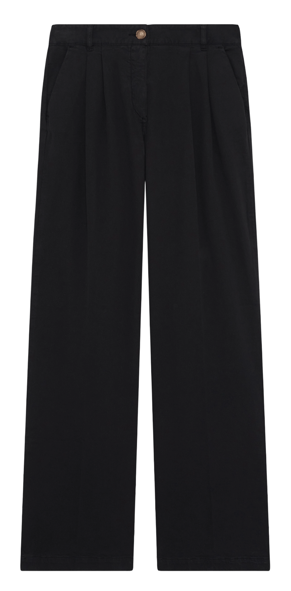 Pantalon large taille haute uni PABLO Noir