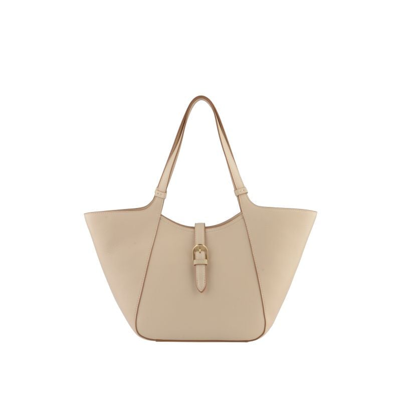 Calfskin leather shoulder bag POURCHET