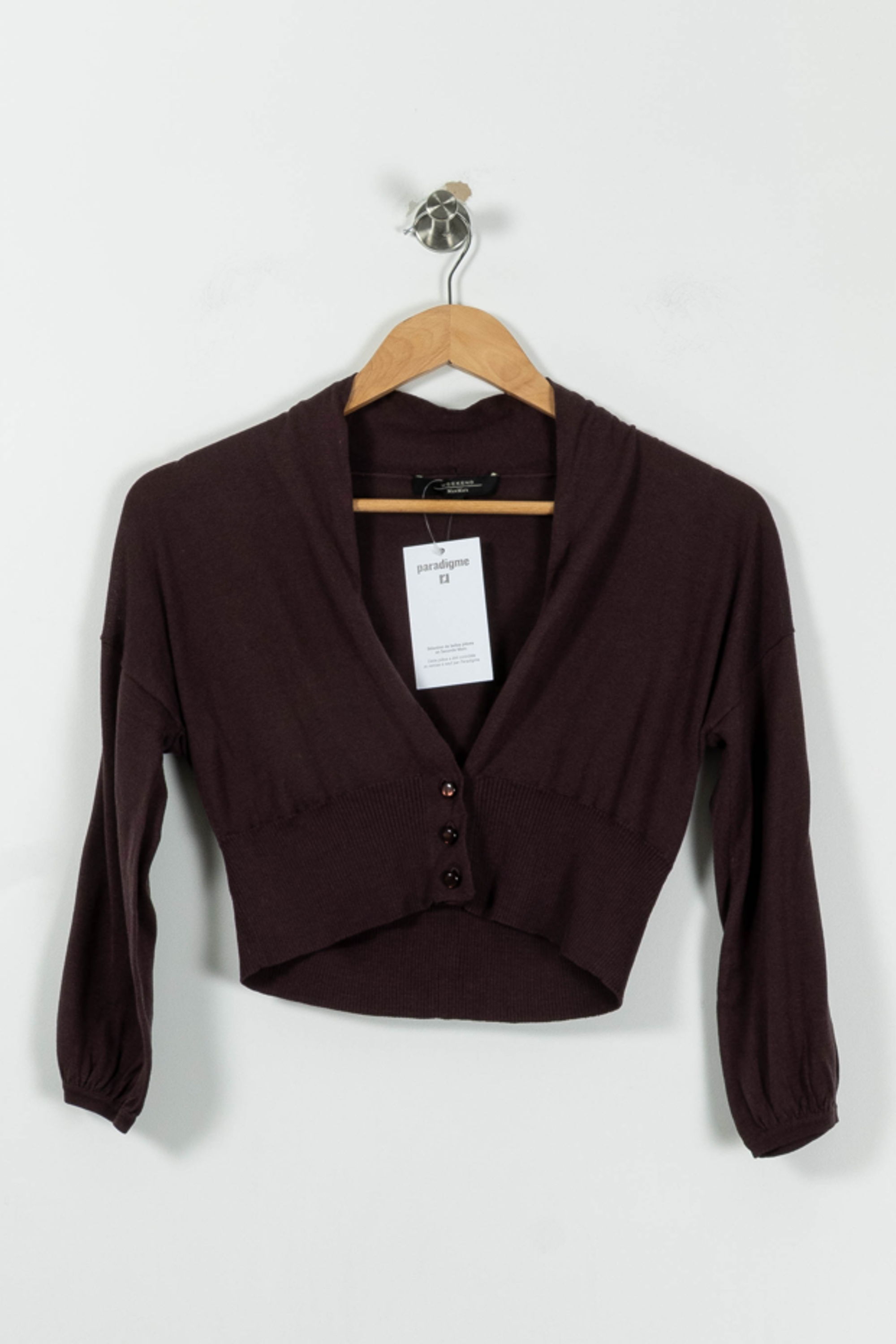 Cardigan MAX MARA - Seconde Main Purple