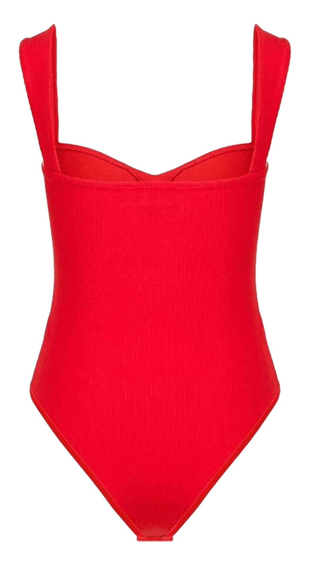 Heart-shaped neckline bodysuit FLAIR Red