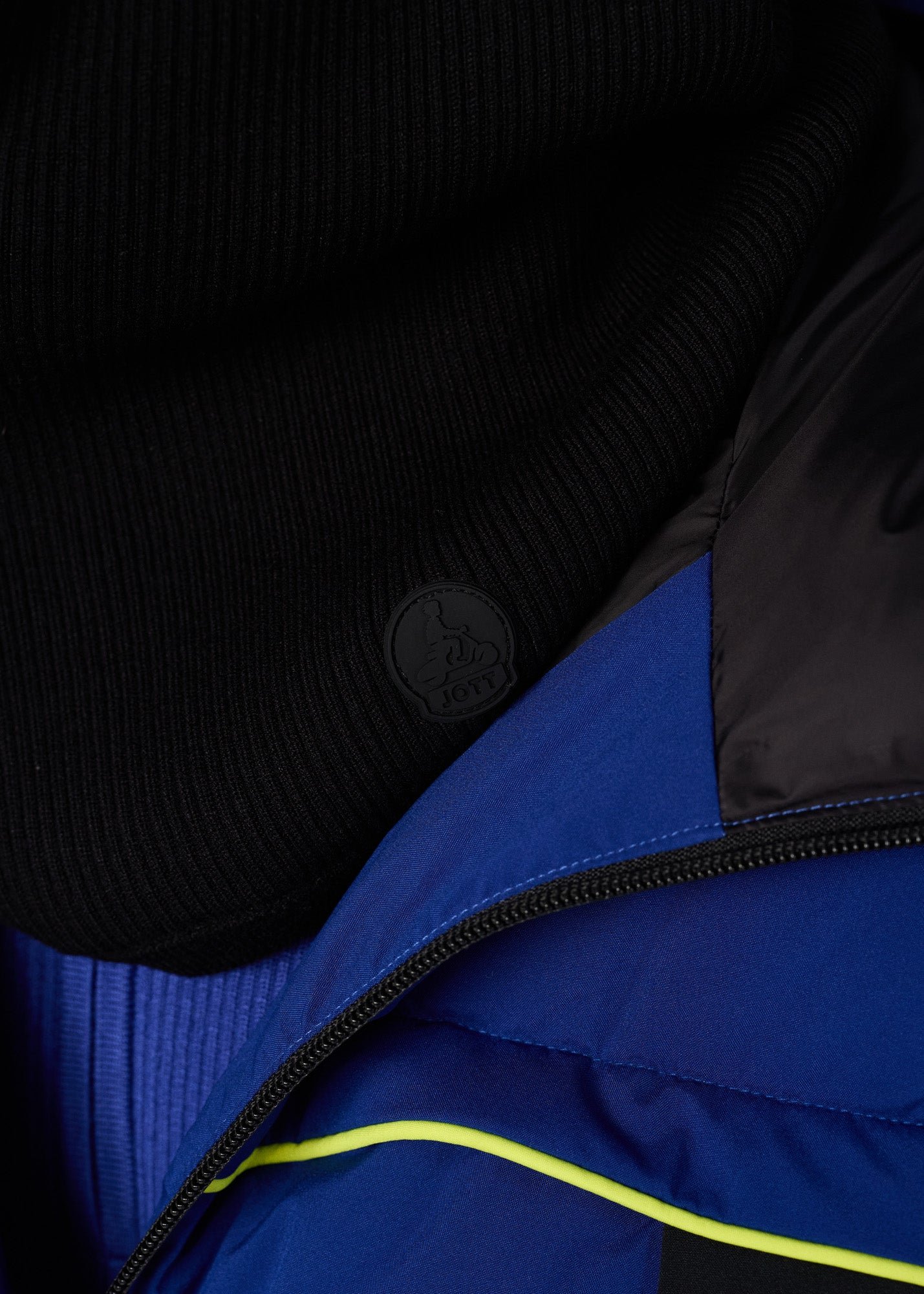 Knit hooded cagoule JOTT Black