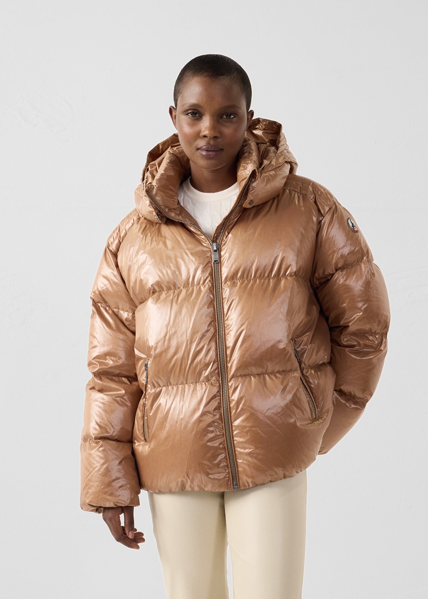 Doudoune grand froid puffer brillante quinn shiny JOTT Marron
