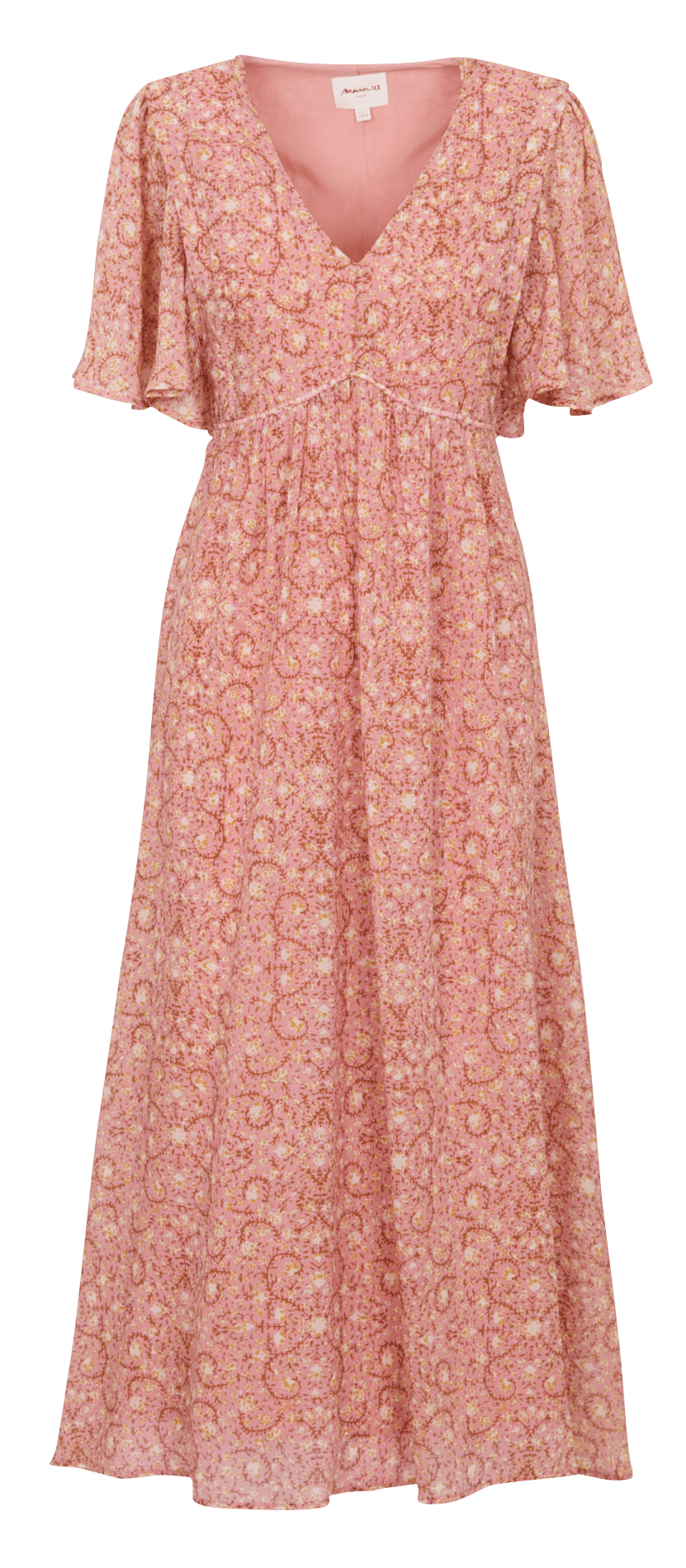 Robe longue col V  MAISON 123 Rose