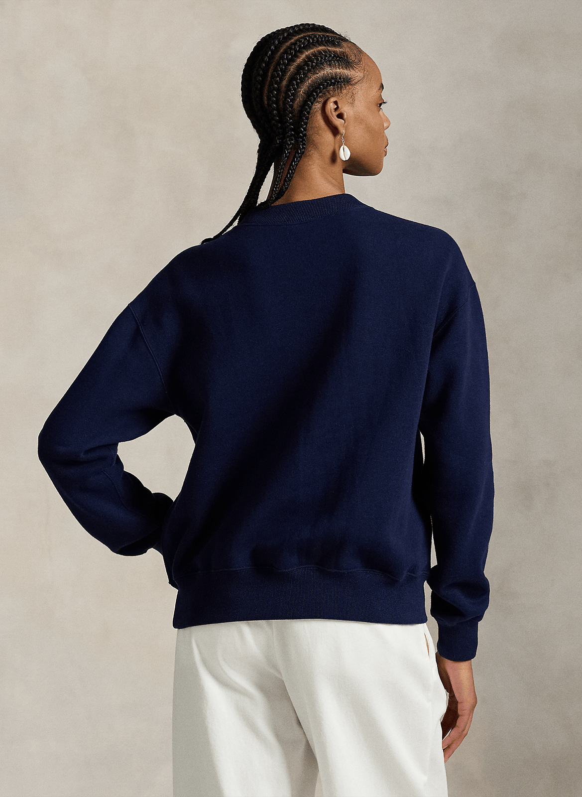 Rundhals-Sweatshirt aus Baumwoll-Mix POLO RALPH LAUREN Blau