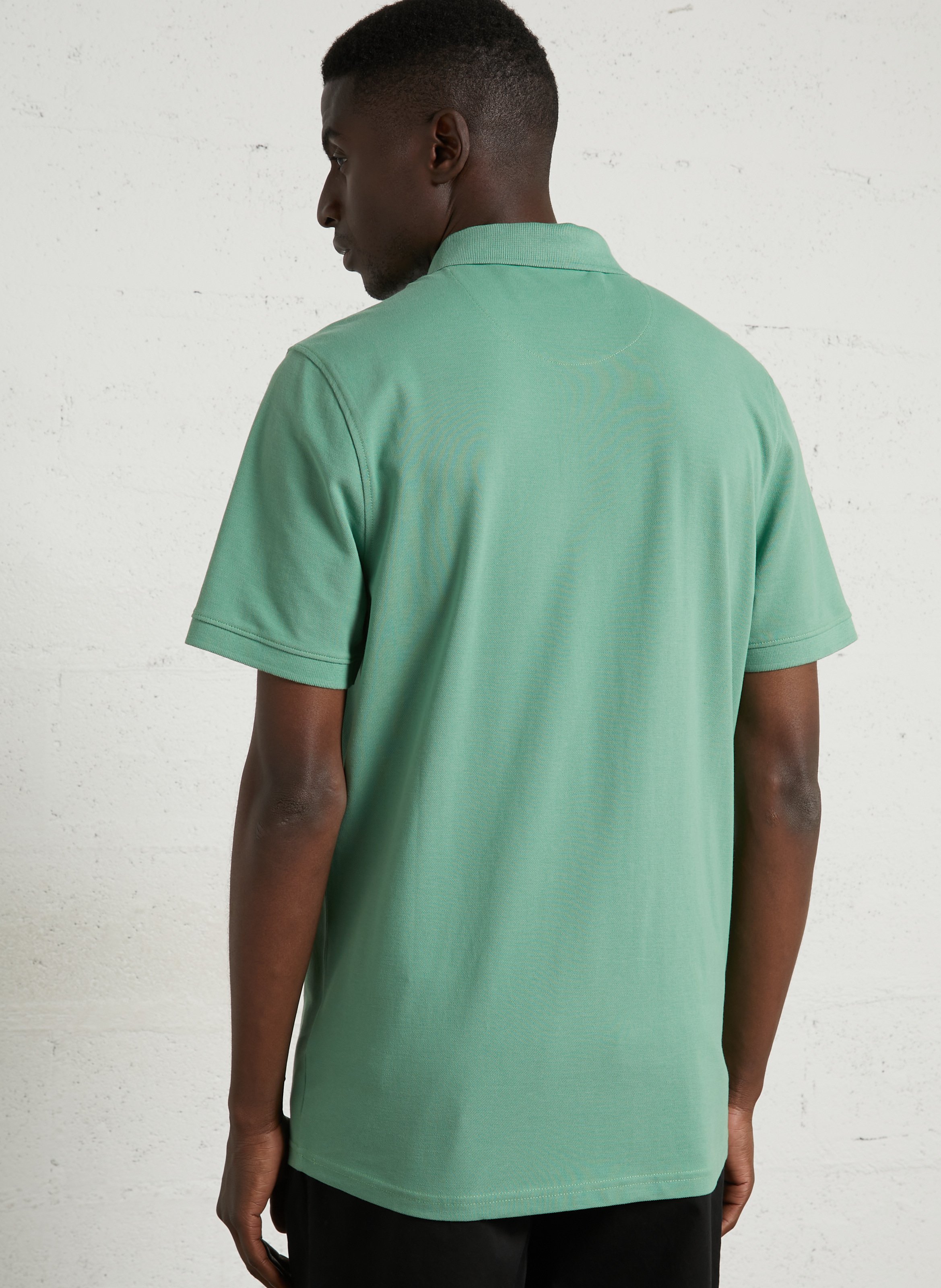 Polo manches courtes en coton bio CHEVIGNON Vert