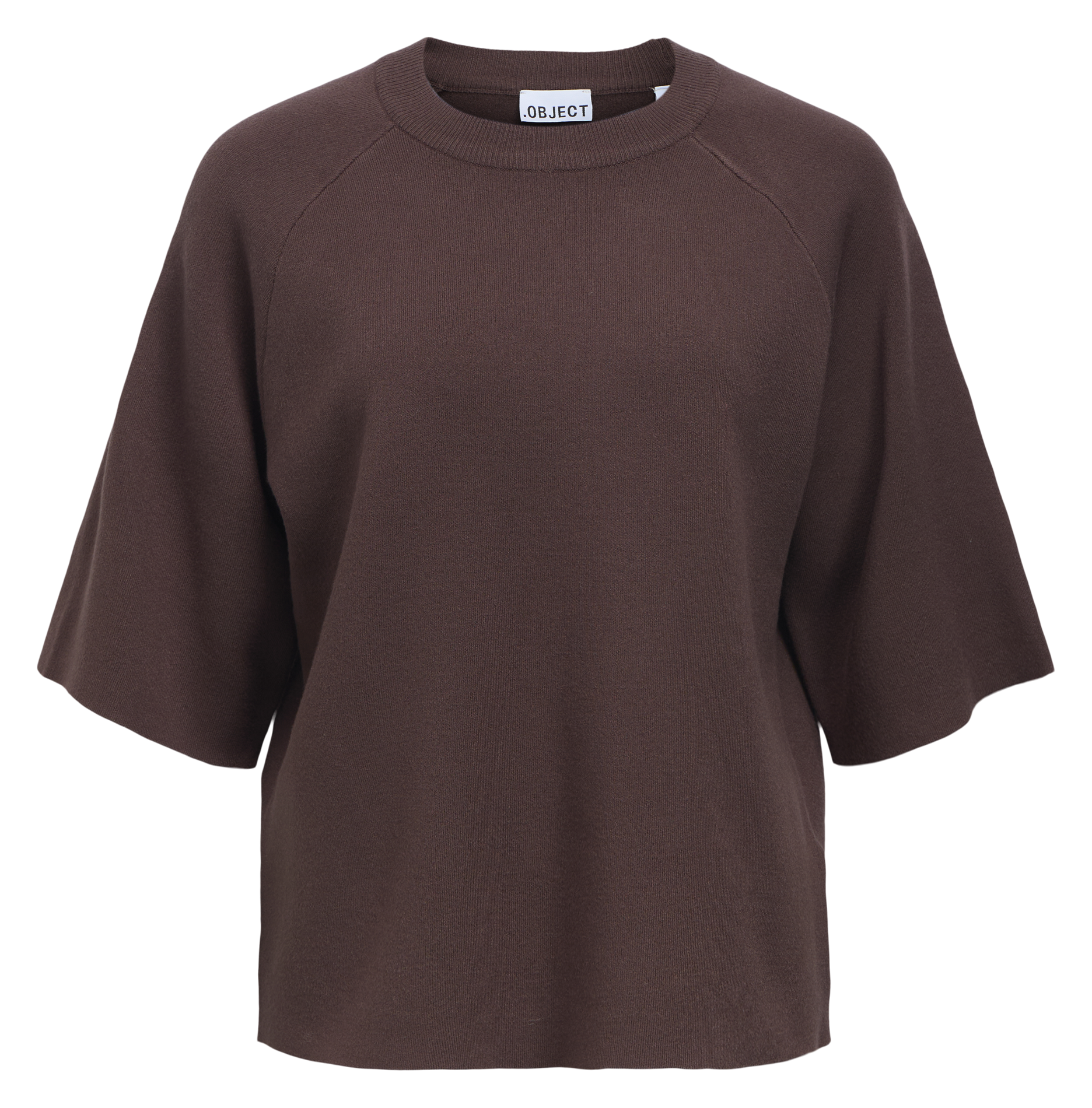 Pull oversize col rond OBJECT Marron