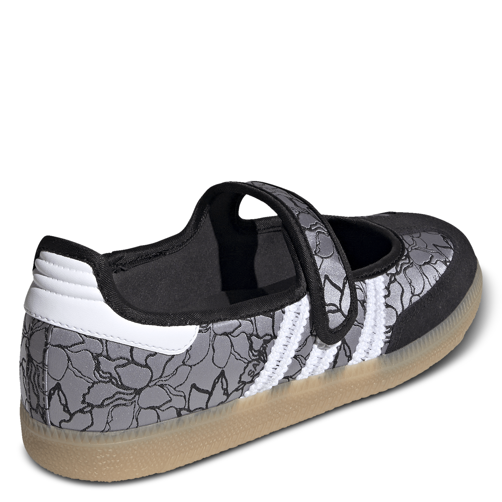 Low-top printed Velcro trainers ADIDAS Black