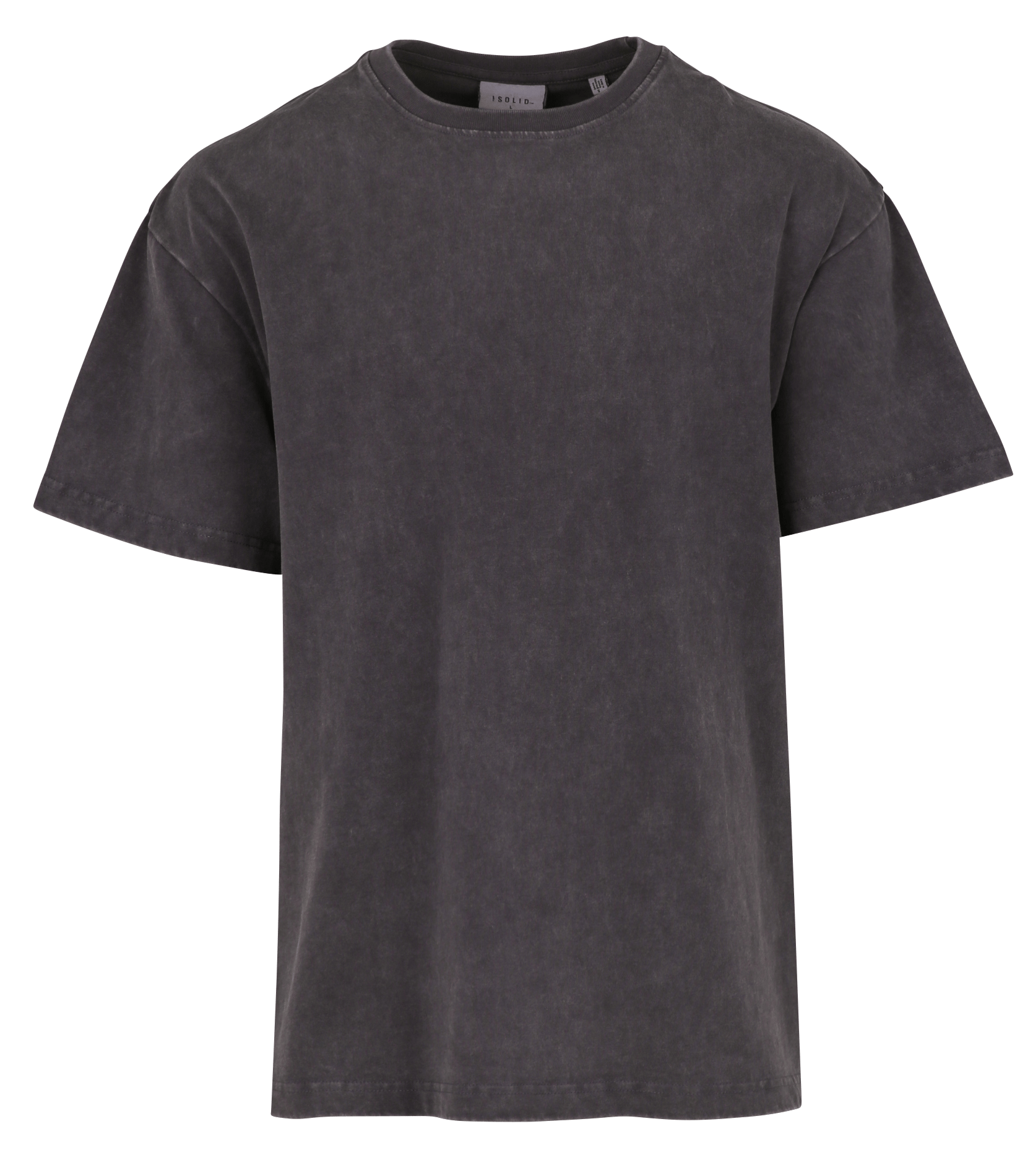 Baumwoll-T-Shirt mit Rundhalsausschnitt  SOLID