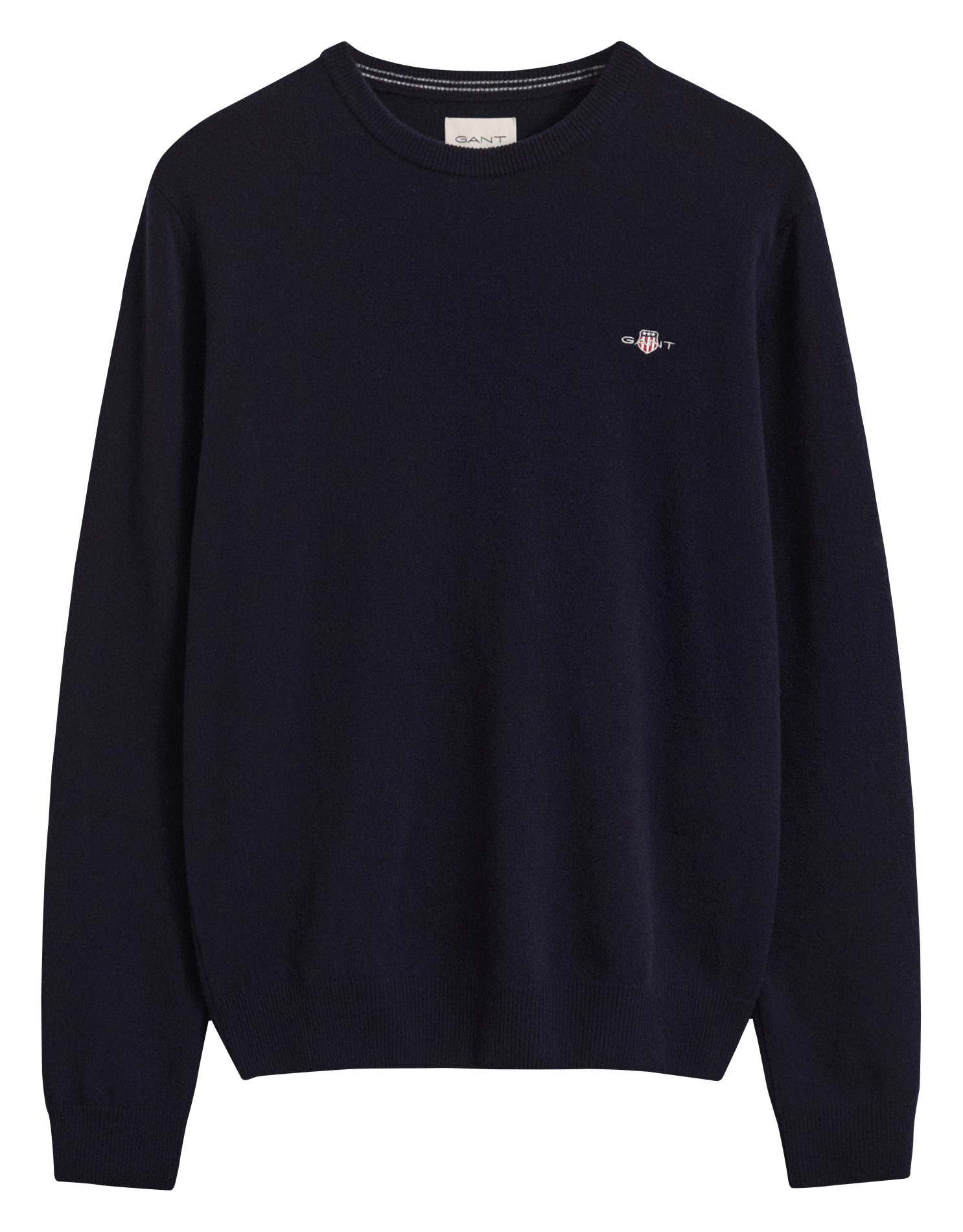 Pull col rond en laine GANT Bleu