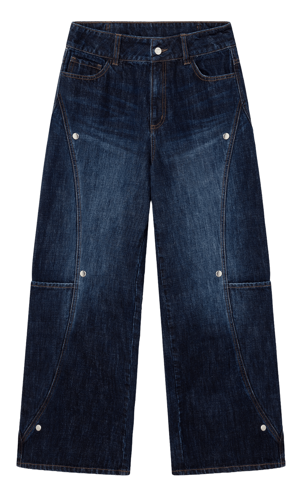 Wide-leg cotton jeans LAAGAM Blue