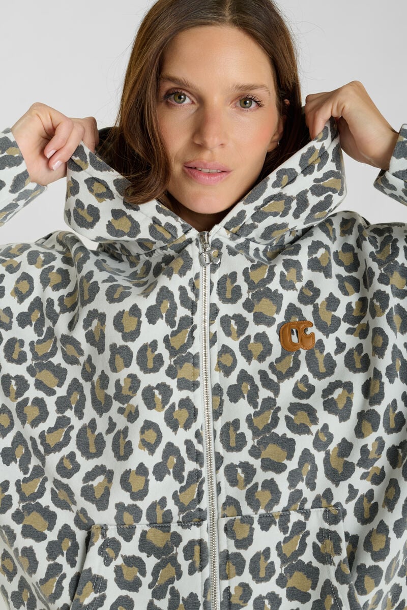 Hooded sweatshirt LE TEMPS DES CERISES Brown