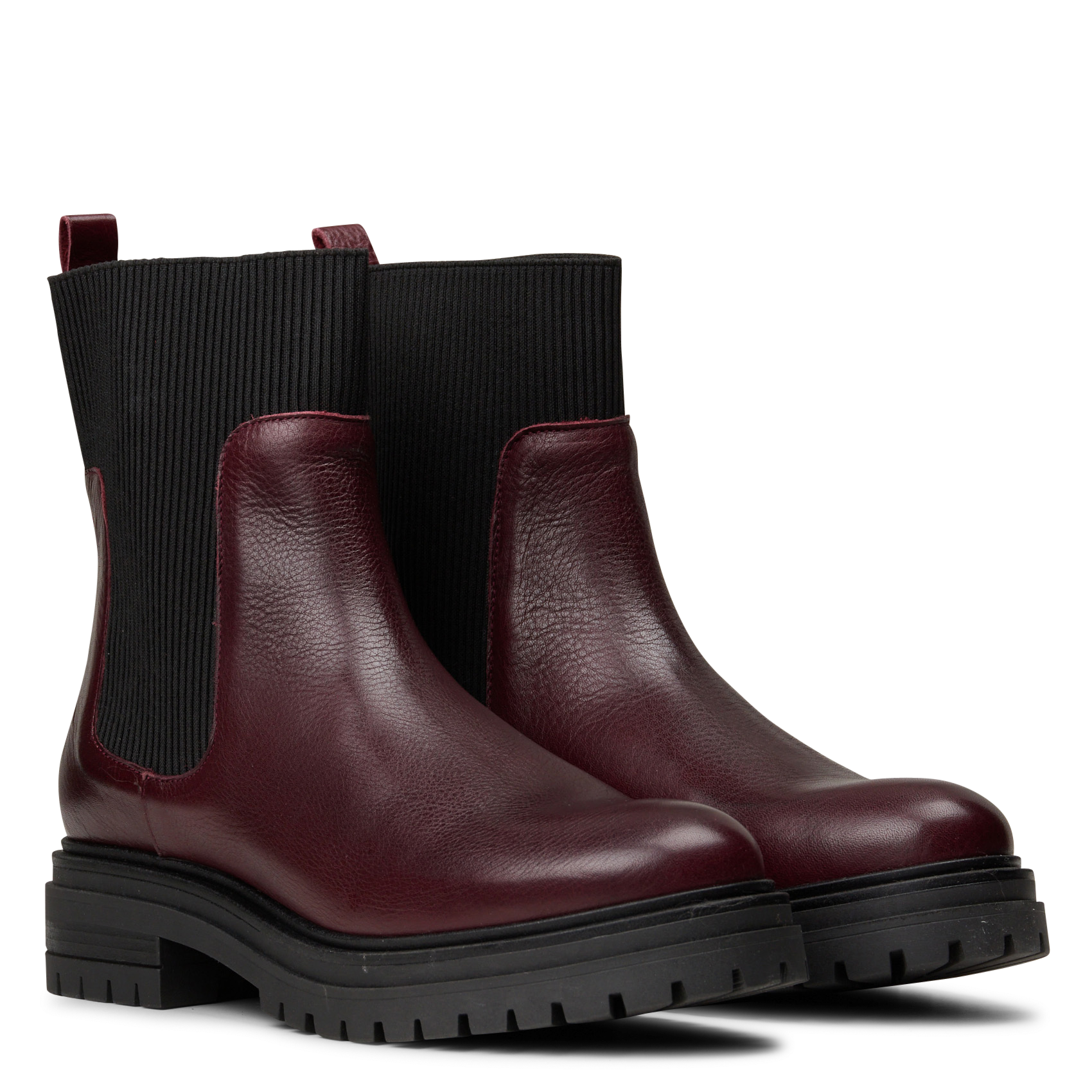 Bottines en cuir mélangé  | Rouge MELLOW YELLOW Femme