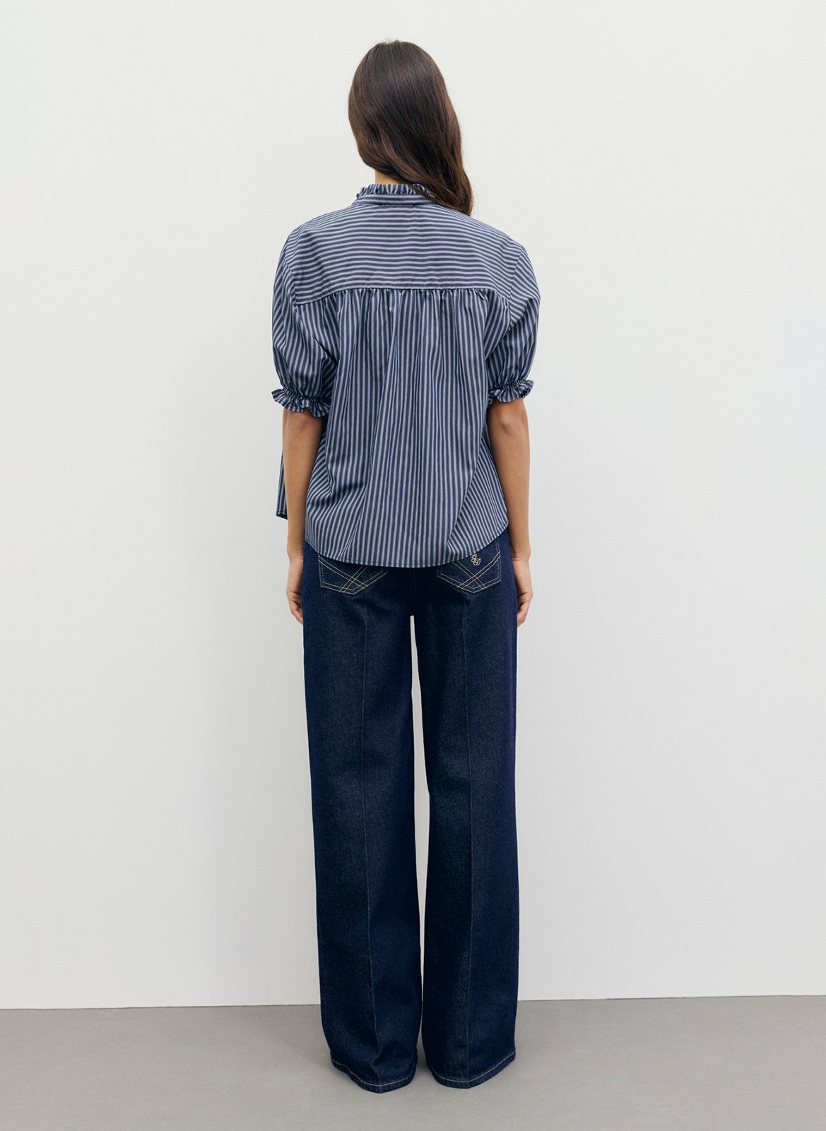 Striped straight top GERARD DAREL Blue