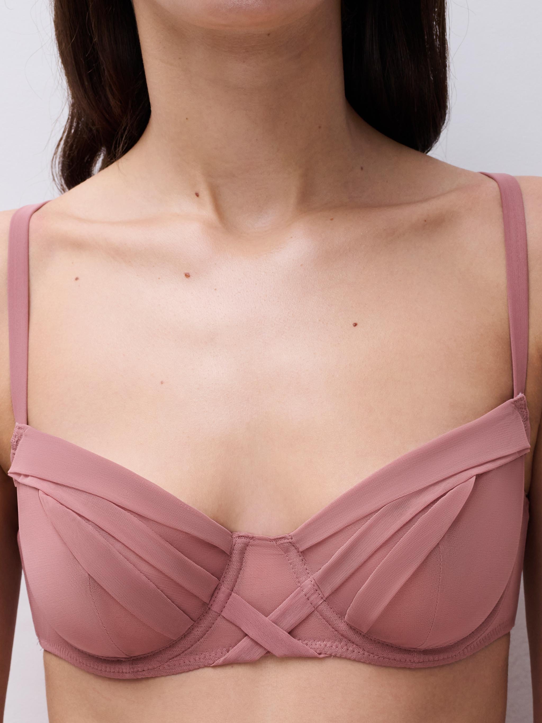 Demi-cup bra CHANTELLE X Pink