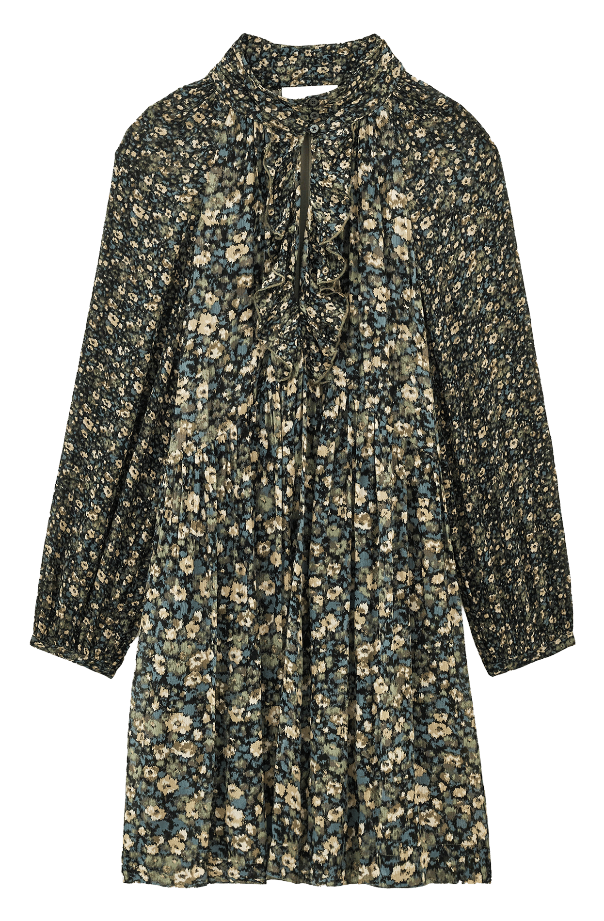 Korte jurk met print BA&SH Kaki