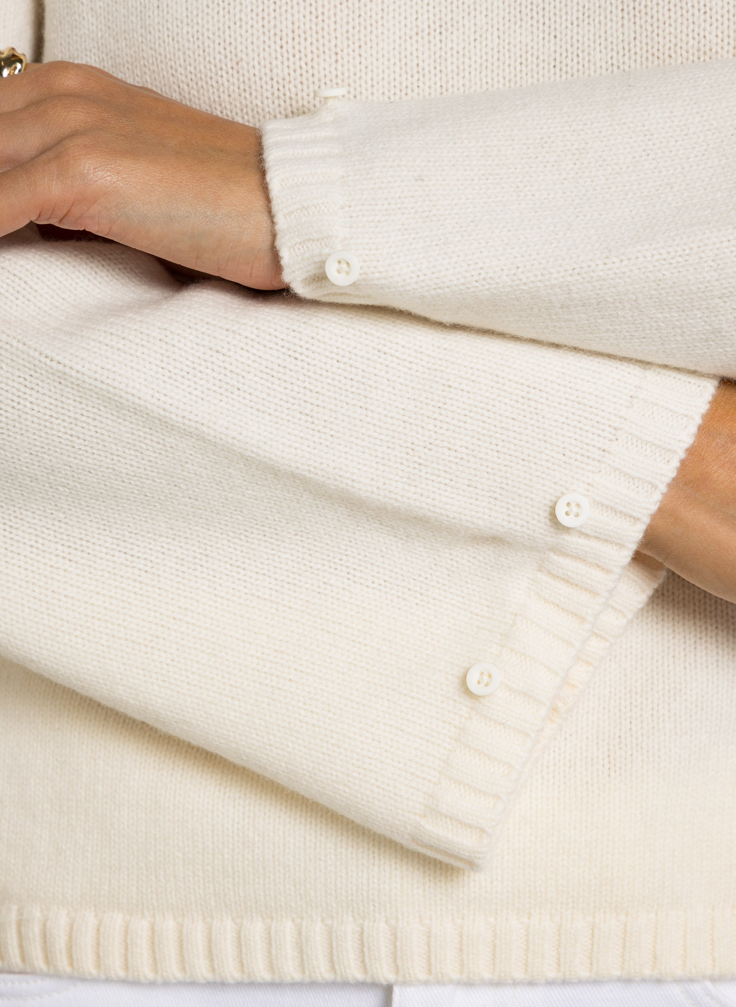 Oversized, wollen trui BERENICE Wit