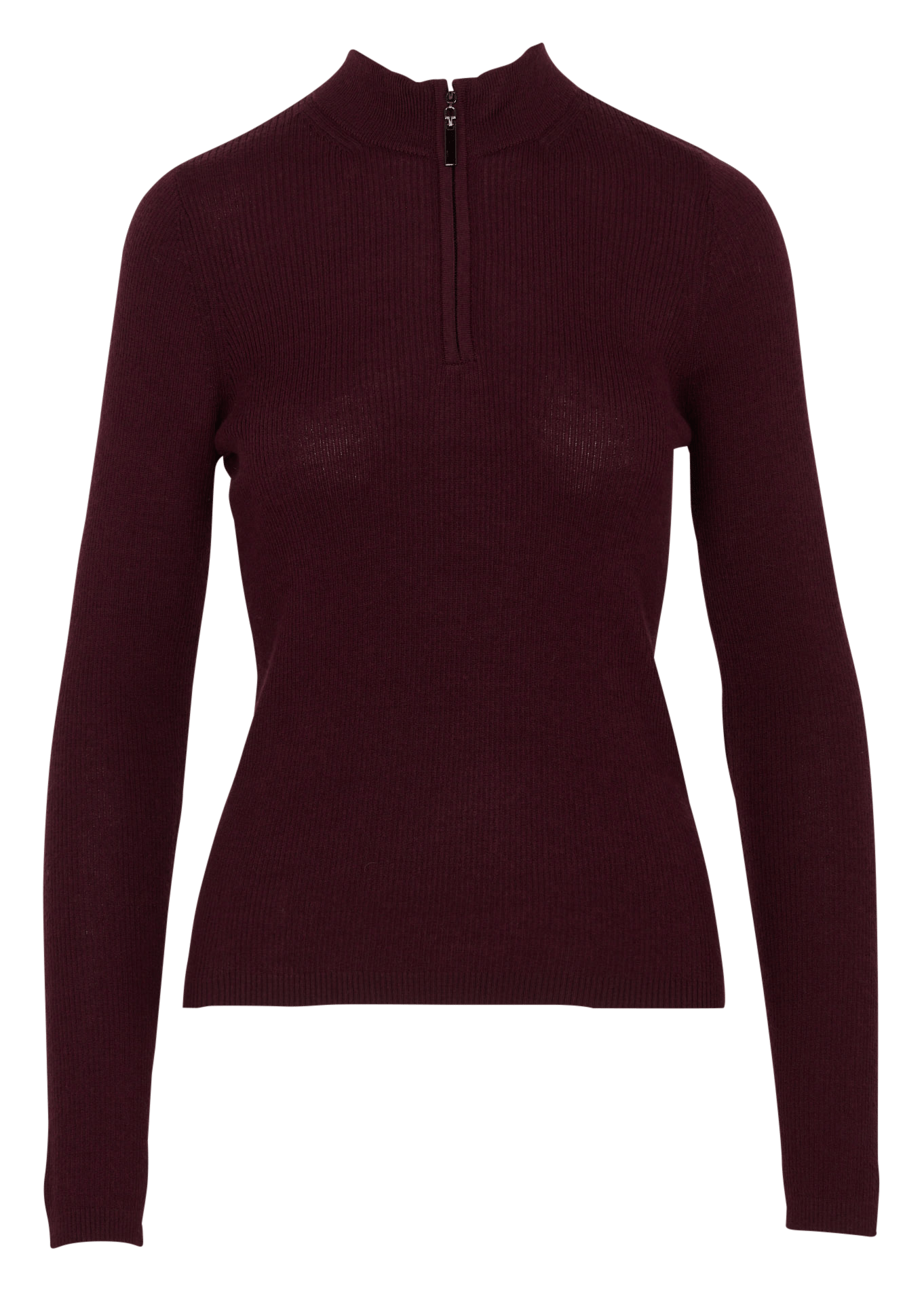 Gerade geschnittener Stehkragenpullover aus Wollmischung KOOKAI Rot