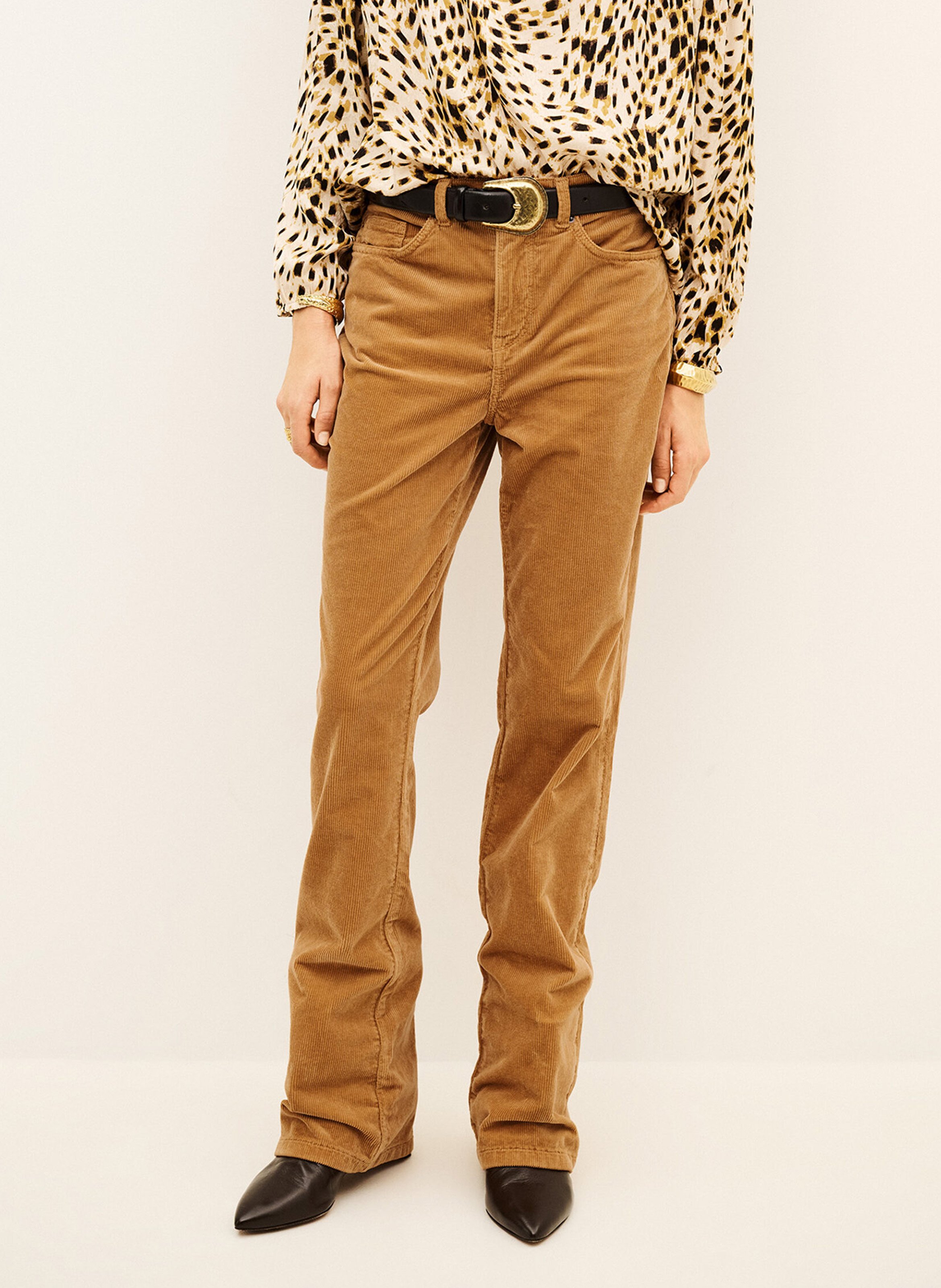 Gerade geschnittene Cordhose BA&SH Braun