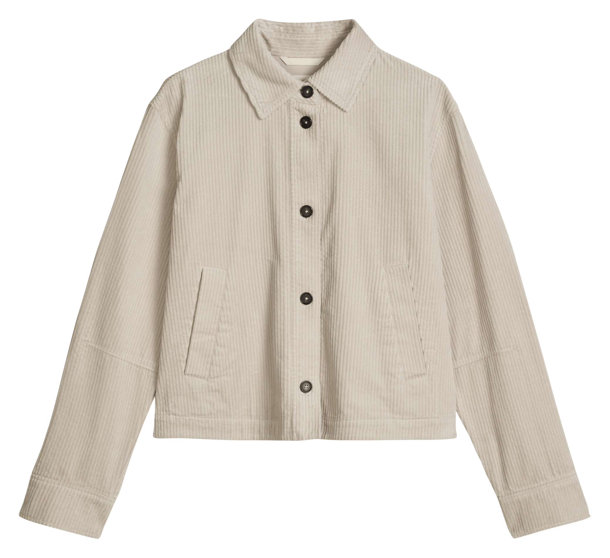 Veste droite côtelée en coton MARC O'POLO Beige