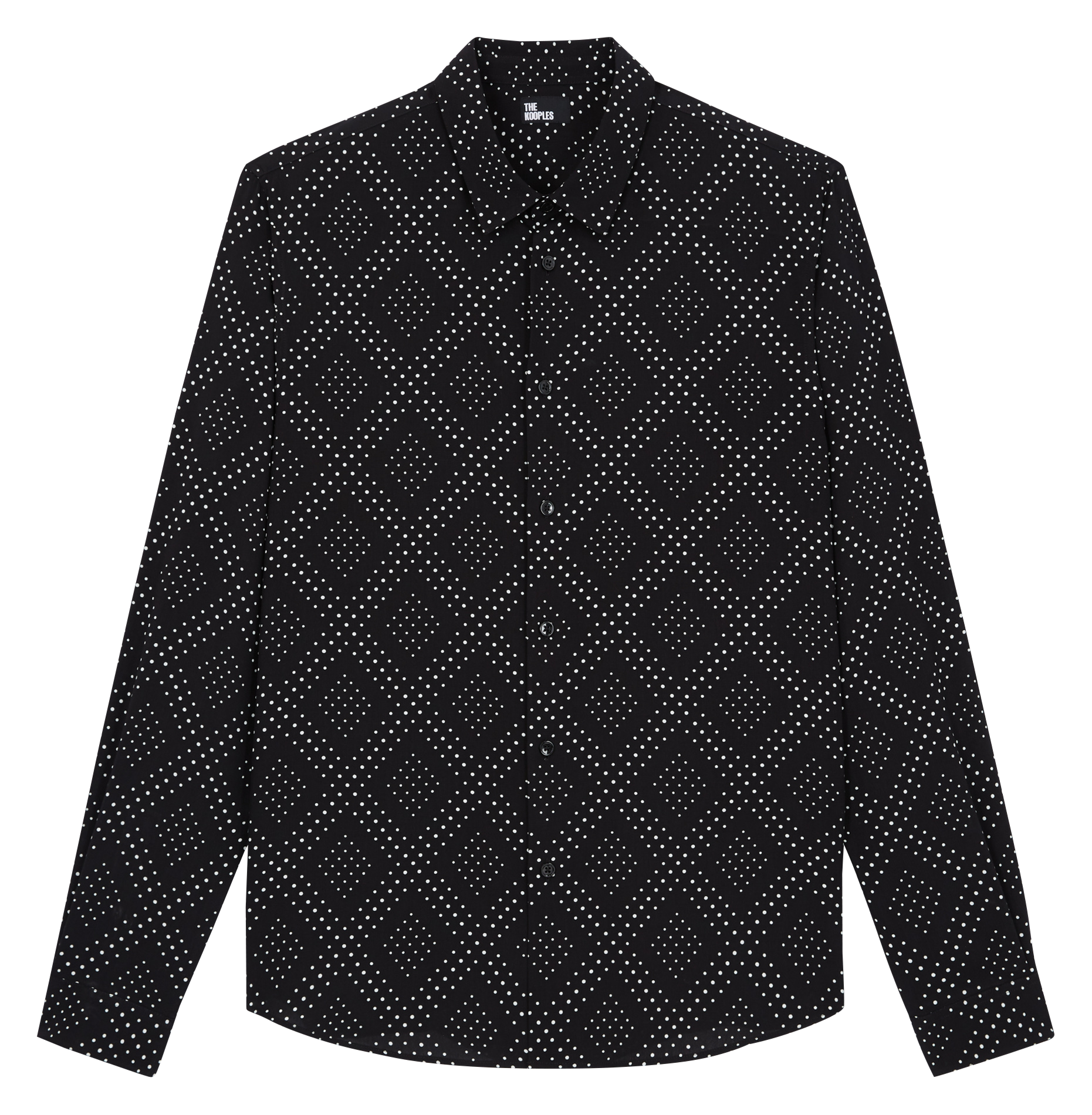 Chemise à strass en viscose THE KOOPLES Noir