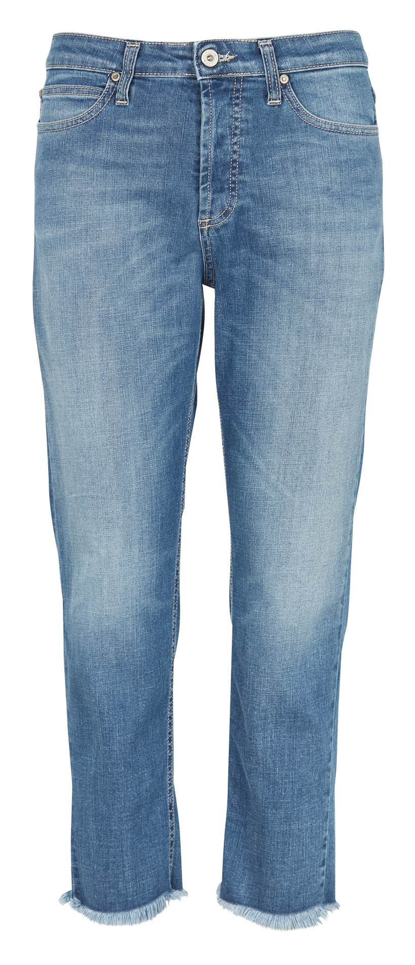 Jean cropped en coton mélangé  PLEASE Bleu