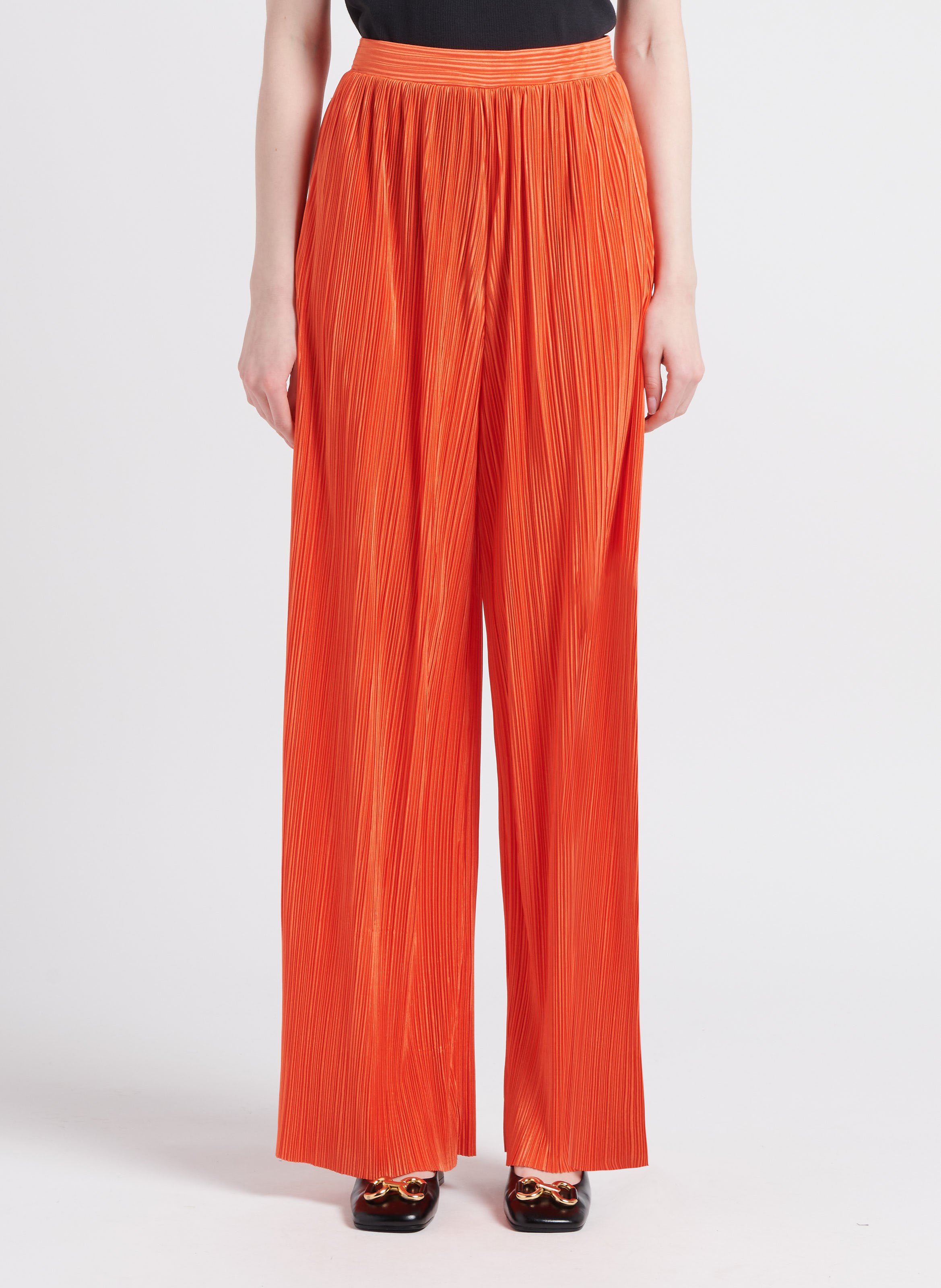Pantalon large plissé MAX&Co. Orange