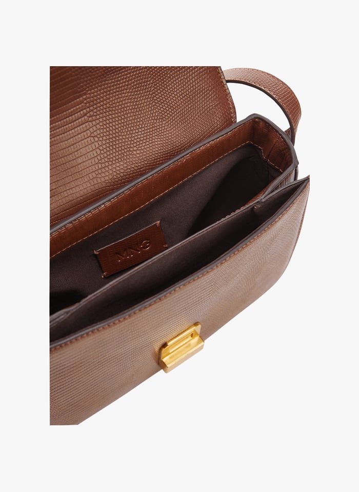 Mango top crocodile bag