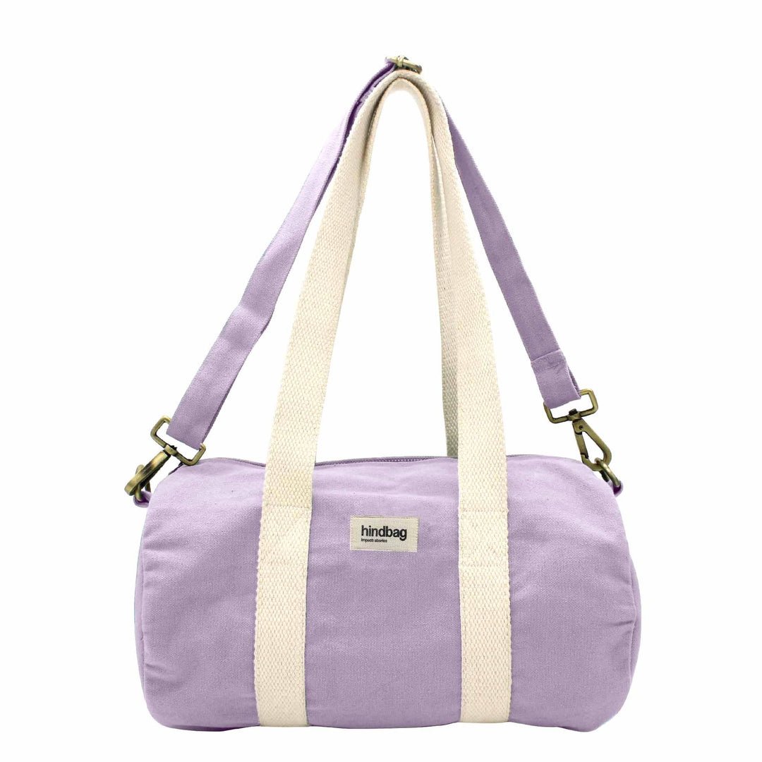 Sac week-end en coton HINDBAG Violet