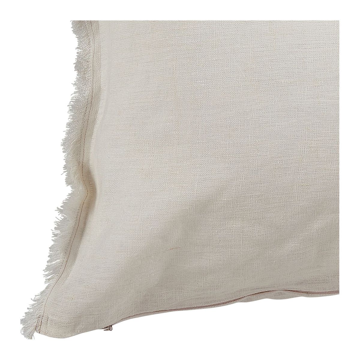 Linen cushion cover BLANC D'IVOIRE White