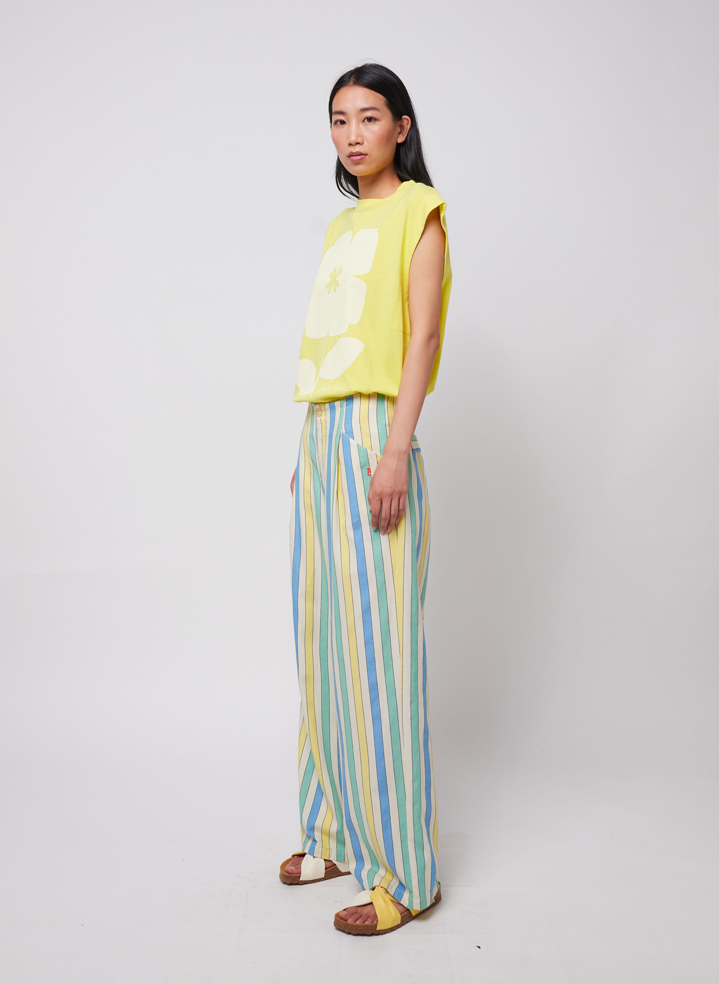 Katoenen straight fit pantalon BOBO CHOSES Veelkleurig