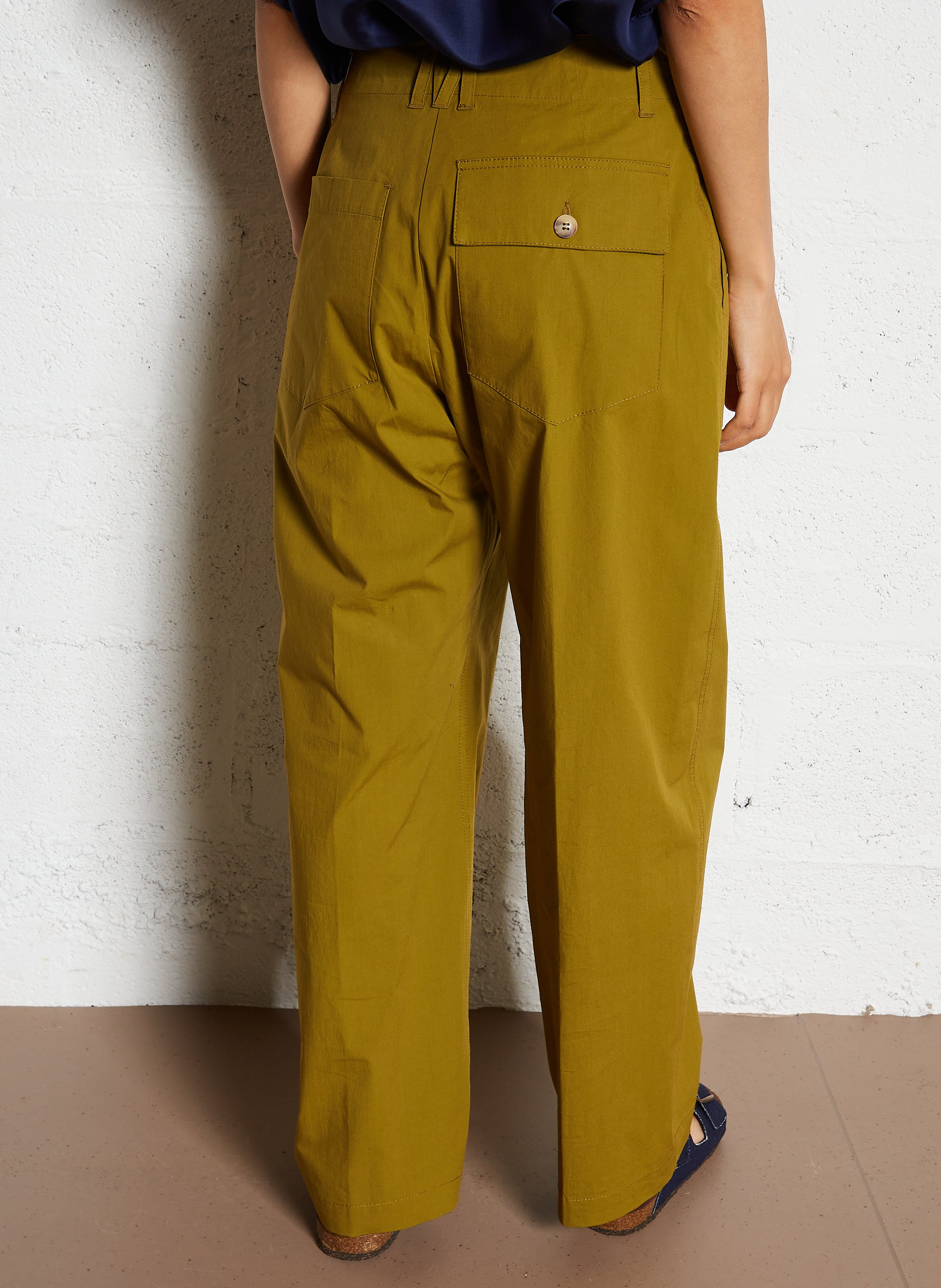 Cotton-blend bucket hat MOMONI Khaki