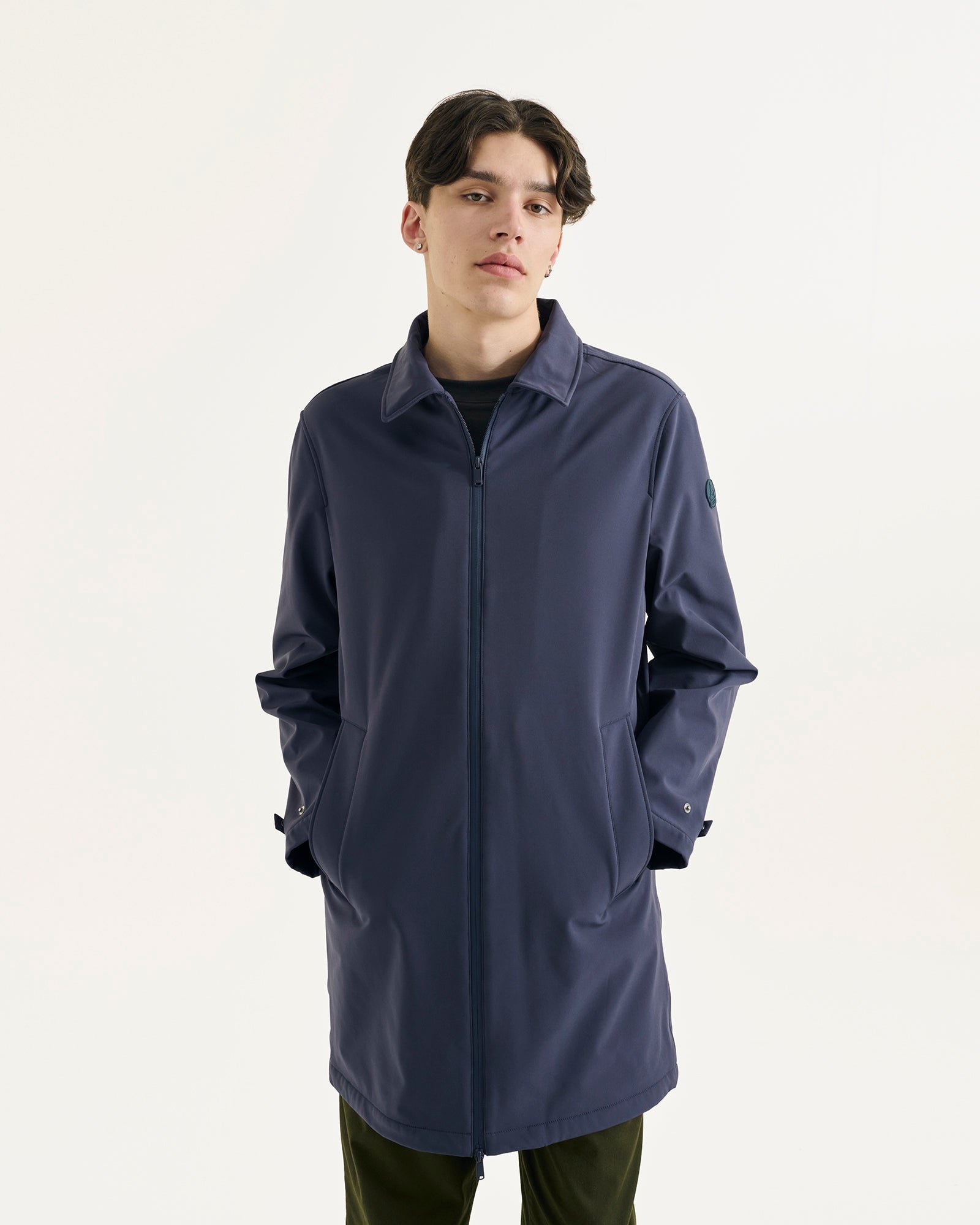 Waterproof coat with removable hood Athens 2.0 JOTT Blue