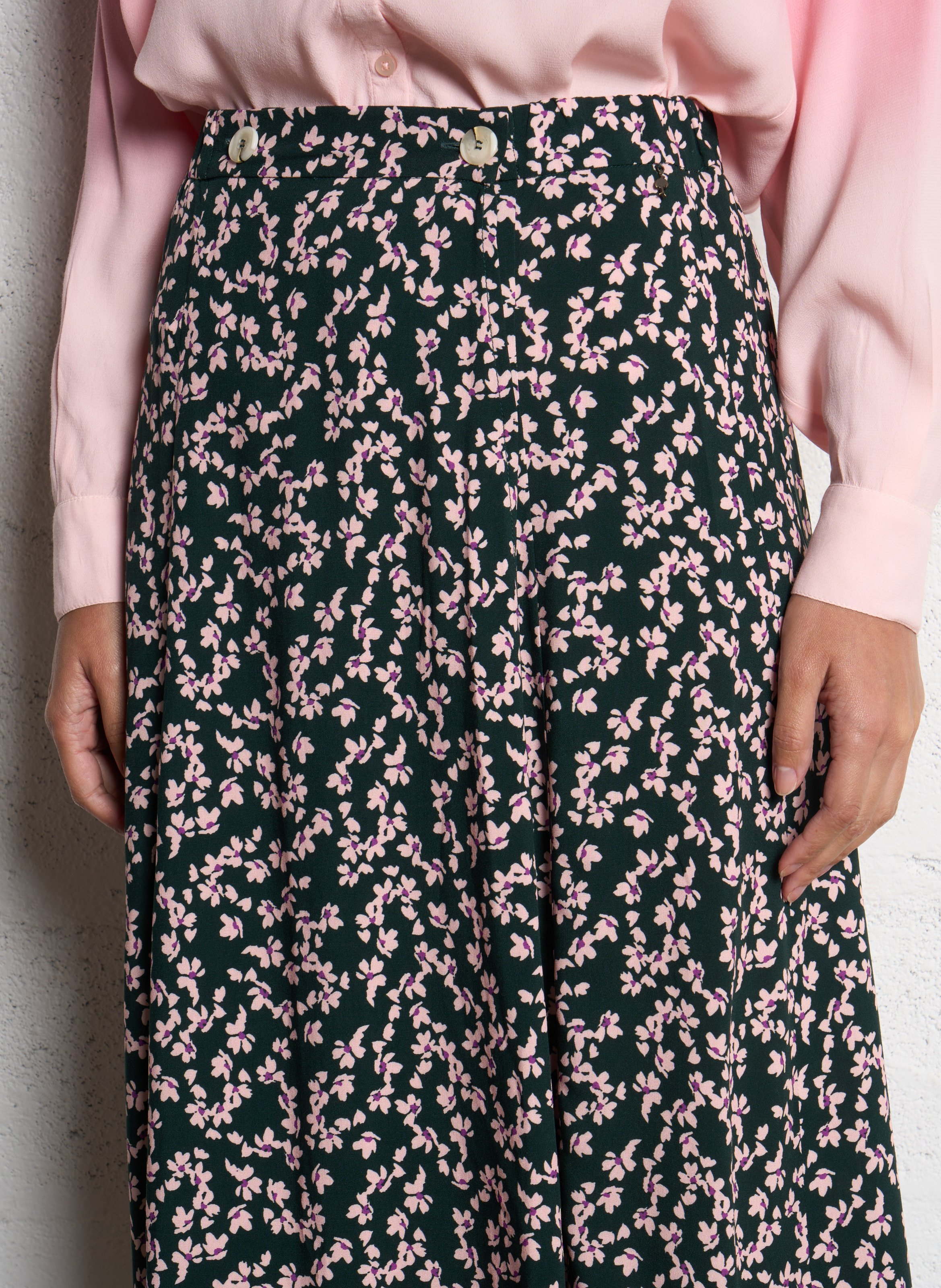 Checked skirt ONE STEP Green